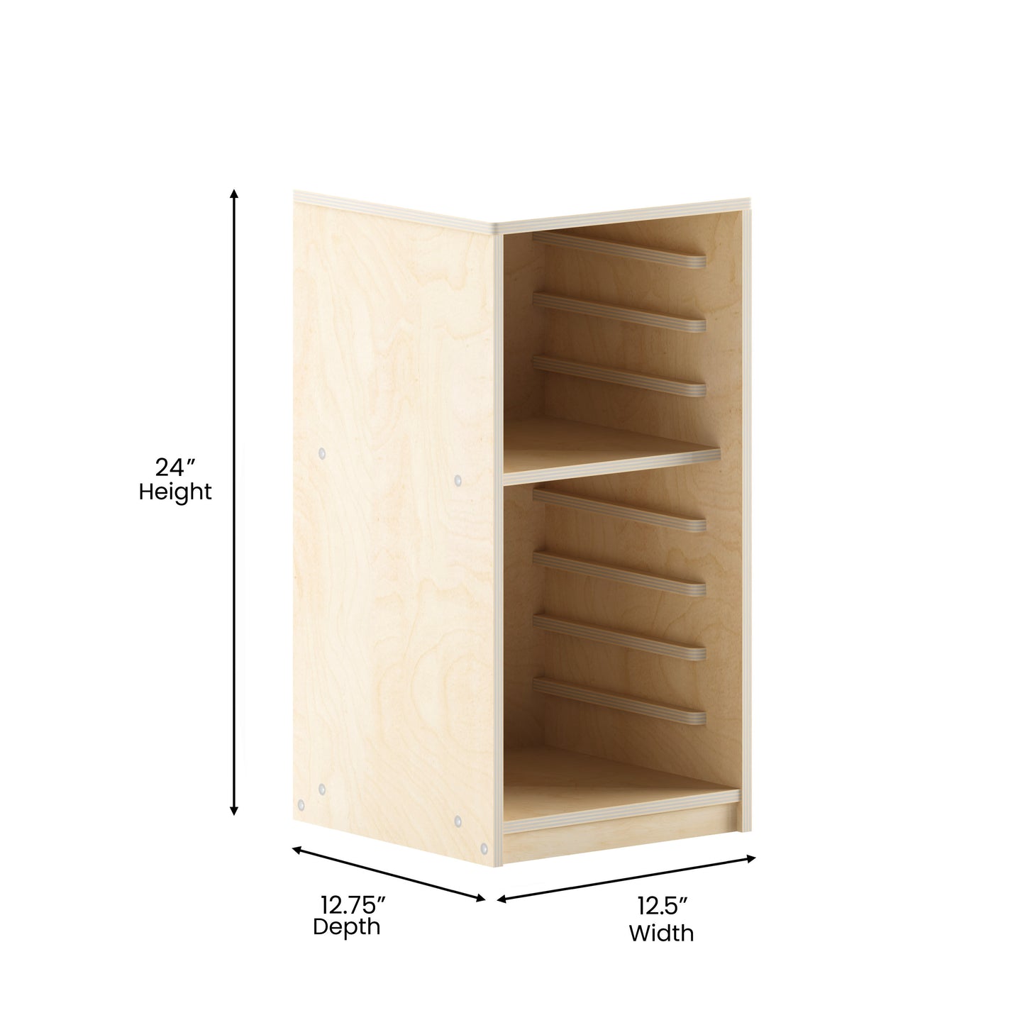 Bright Beginnings Kid Friendly Commercial Deluxe Natural Birch Plywood Puzzle Holder Beech
