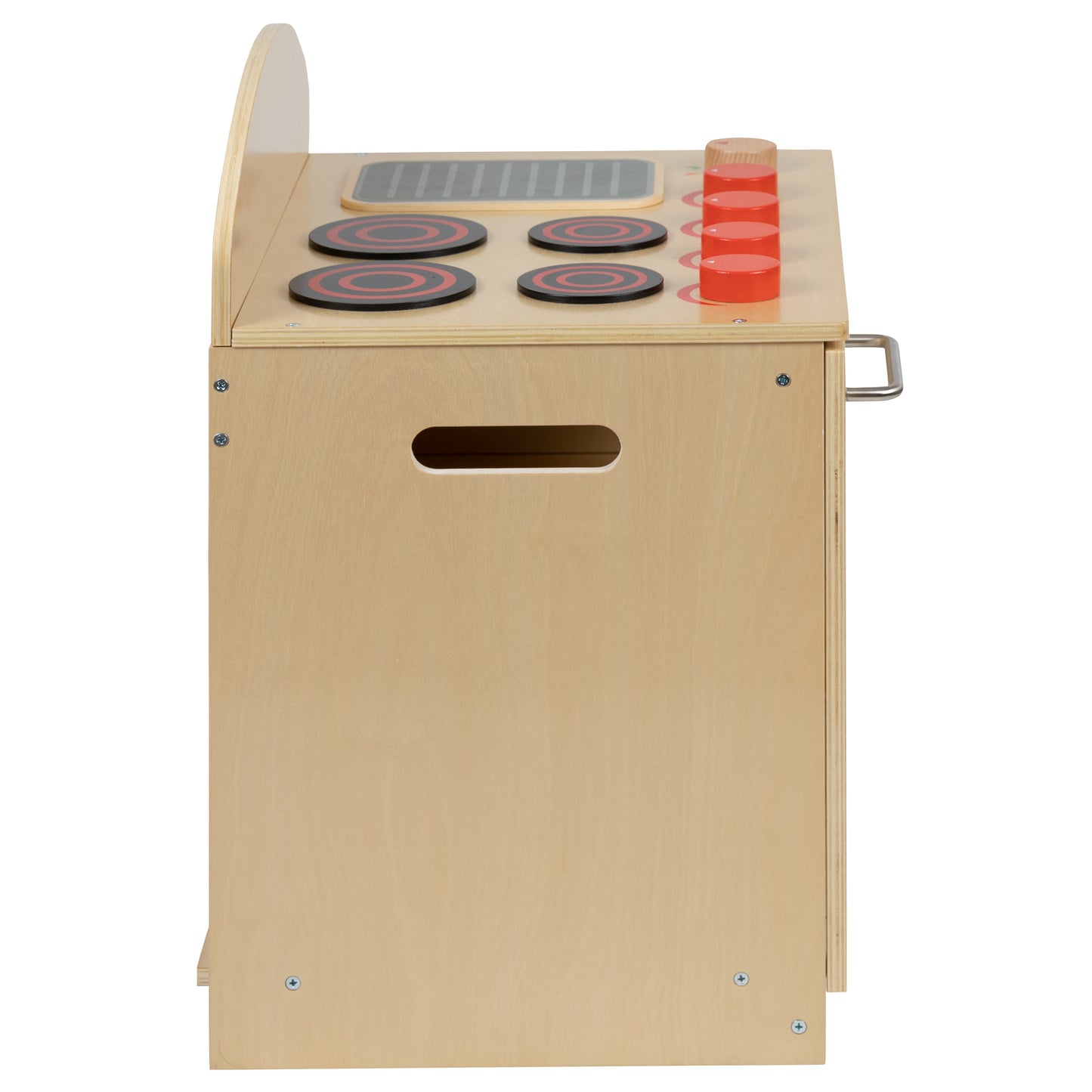 Hercules Children's Wooden Kitchen Stove for Commercial or Home Use - Safe, Kid Friendly Design Natural