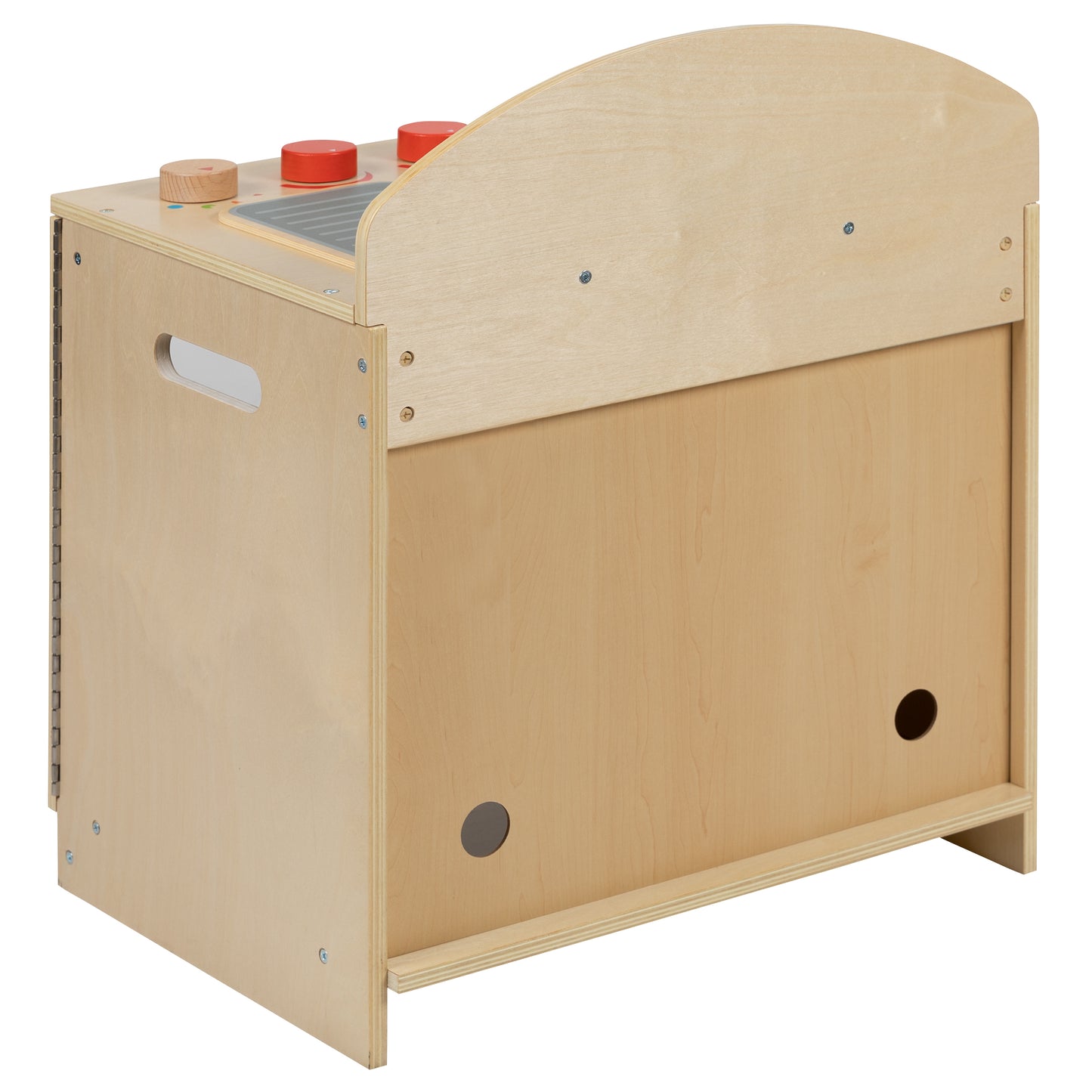 Hercules Children's Wooden Kitchen Stove for Commercial or Home Use - Safe, Kid Friendly Design Natural