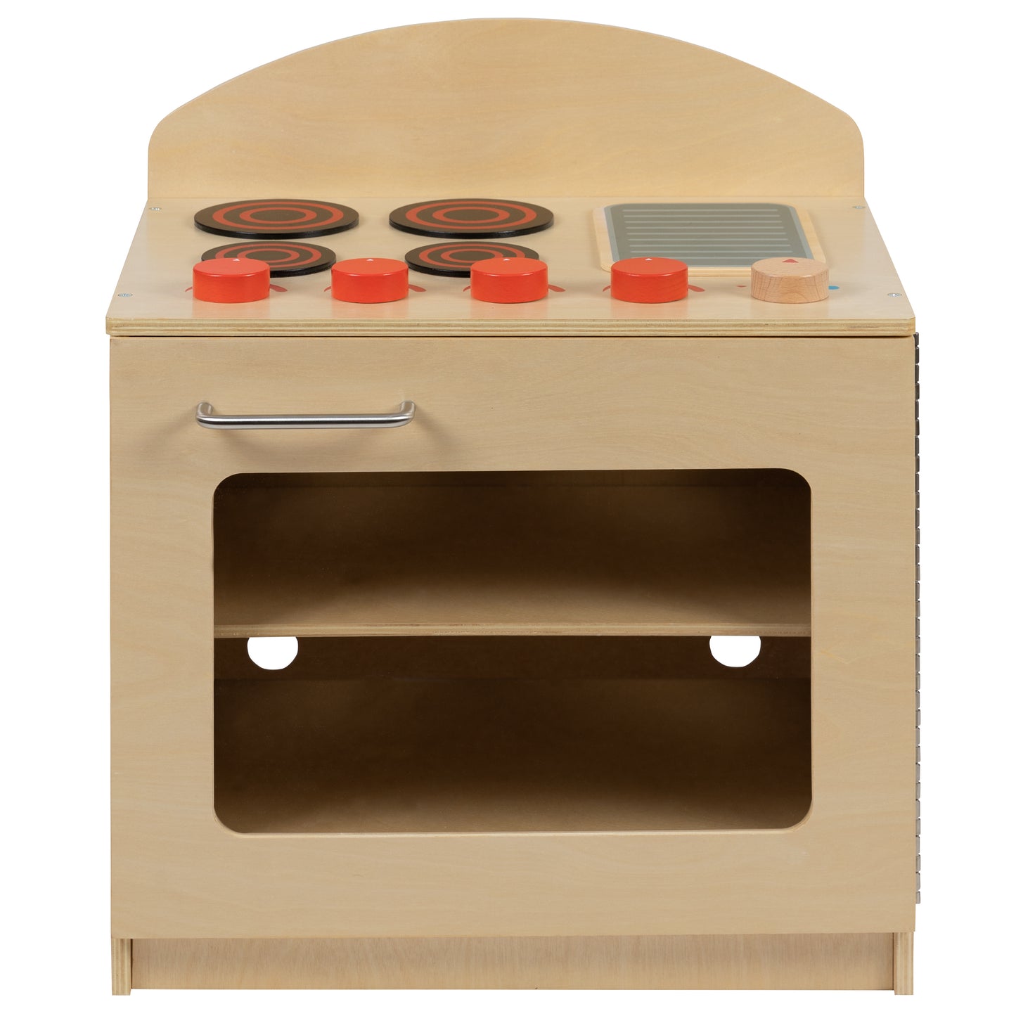 Hercules Children's Wooden Kitchen Stove for Commercial or Home Use - Safe, Kid Friendly Design Natural