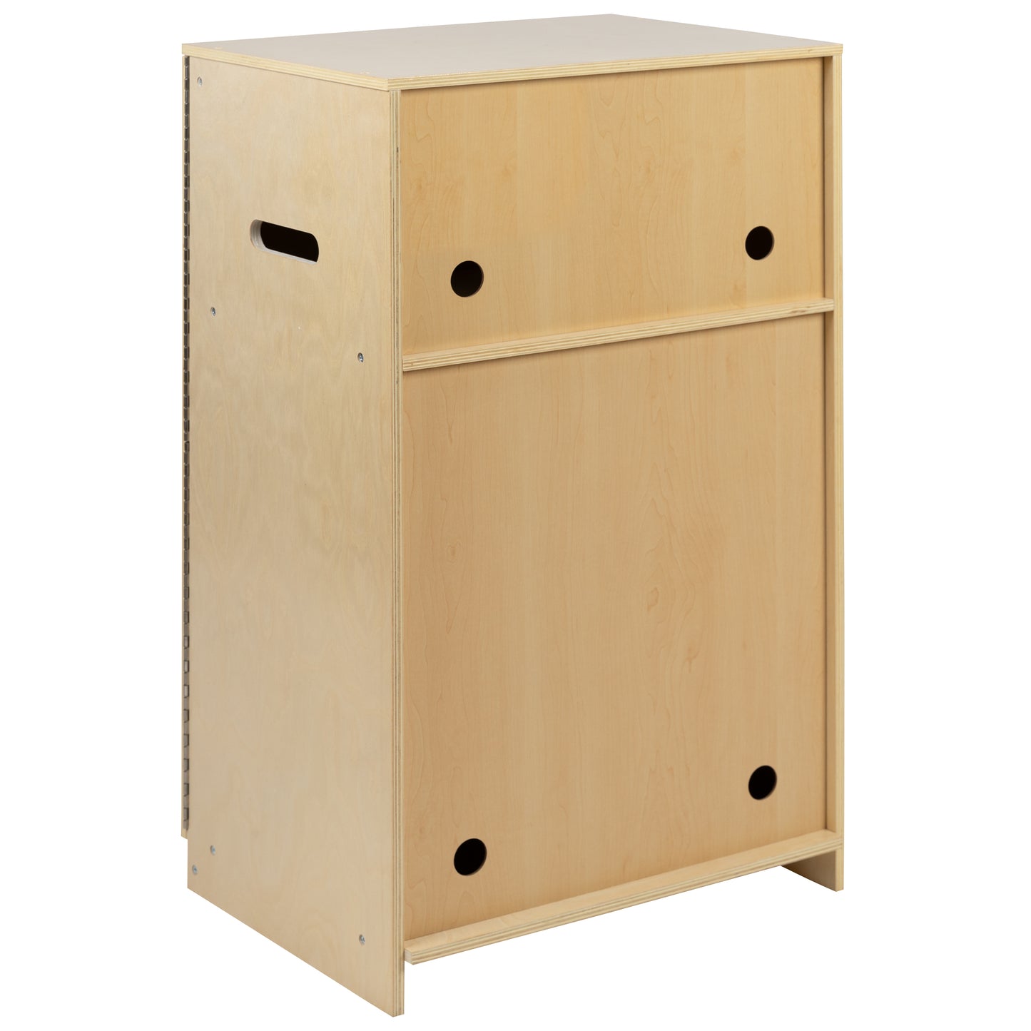 Hercules Children's Wooden Kitchen Refrigerator for Commercial or Home Use - Safe, Kid Friendly Design Natural