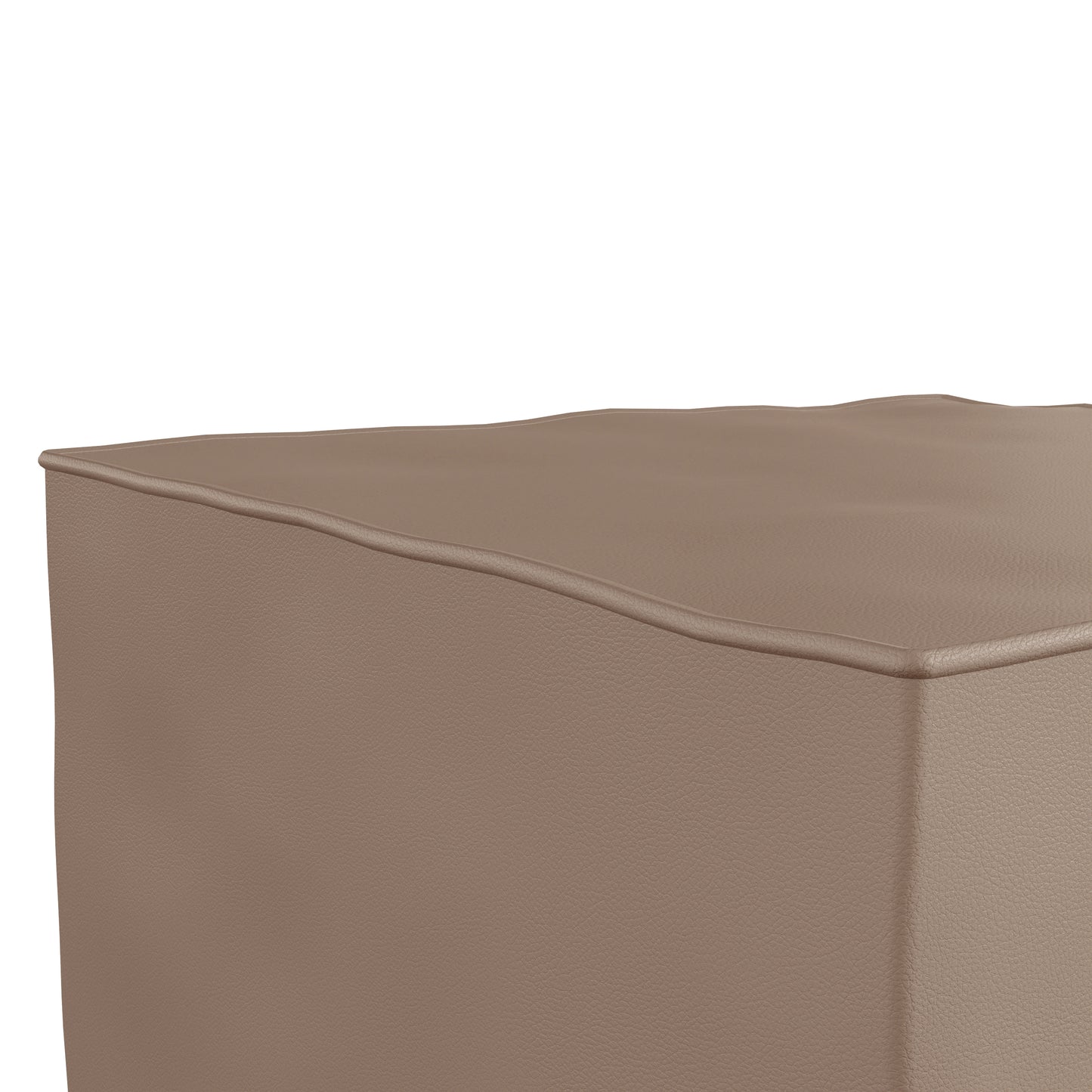 Bright Beginnings Commercial Grade Modular Classroom Soft Seating, 1 Seater Chair/Ottoman, Neutral Vinyl Neutral