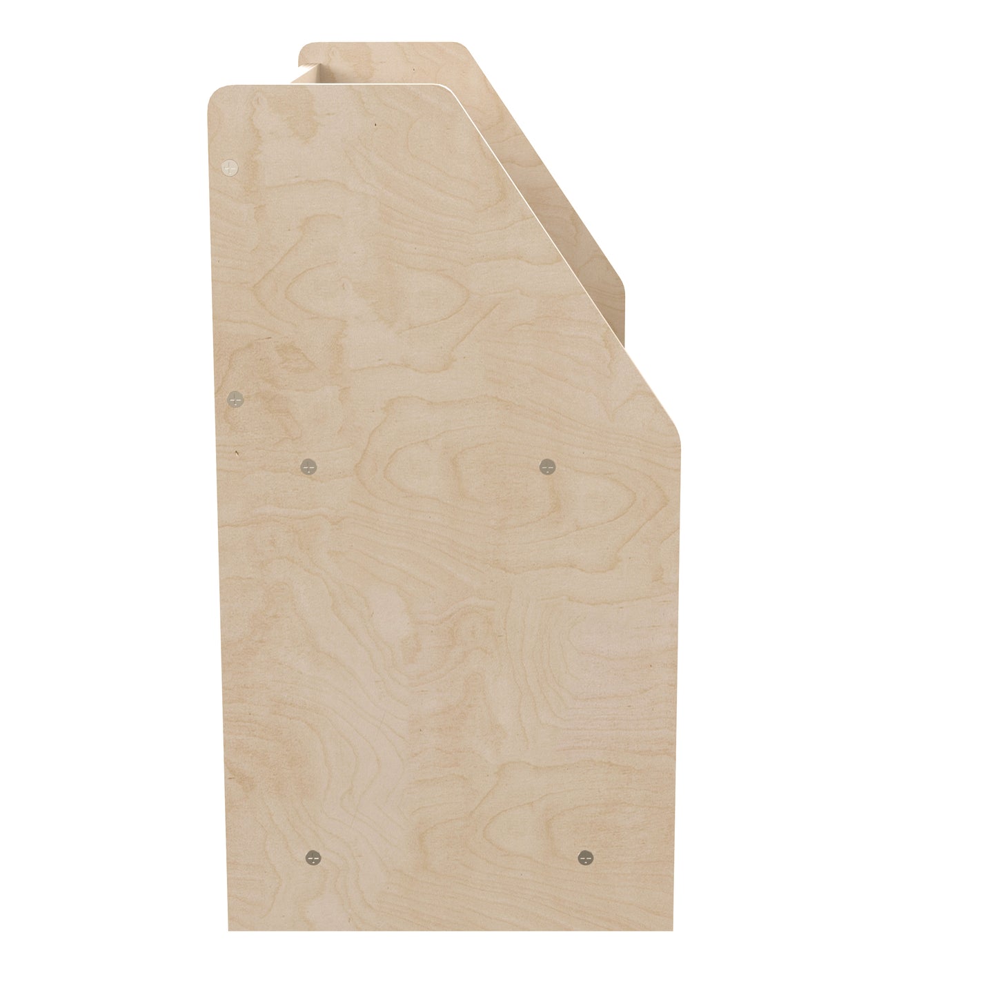 Bright Beginnings Commercial Grade Modular 2 Shelf Wooden Classroom Display Shelf, Natural Beech