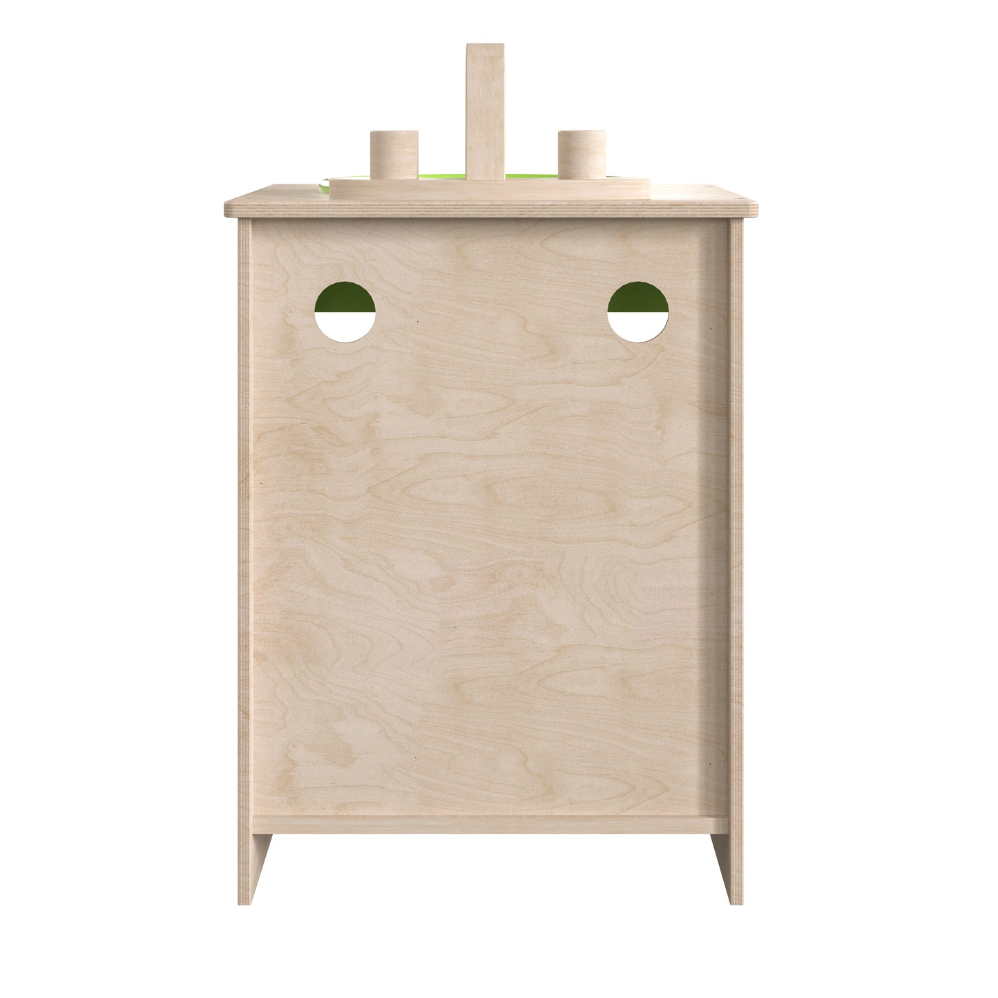 Bright Beginnings Commercial Grade Wooden Children's Kitchen Sink with Integrated Storage Beech