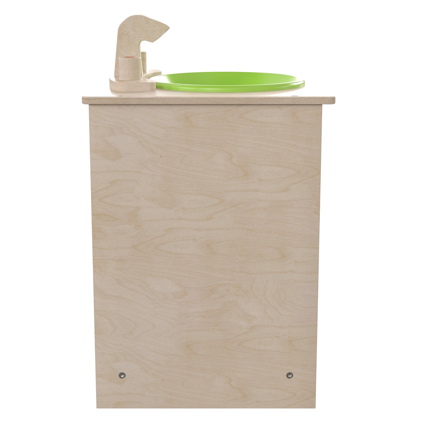 Bright Beginnings Commercial Grade Wooden Children's Kitchen Sink with Integrated Storage Beech