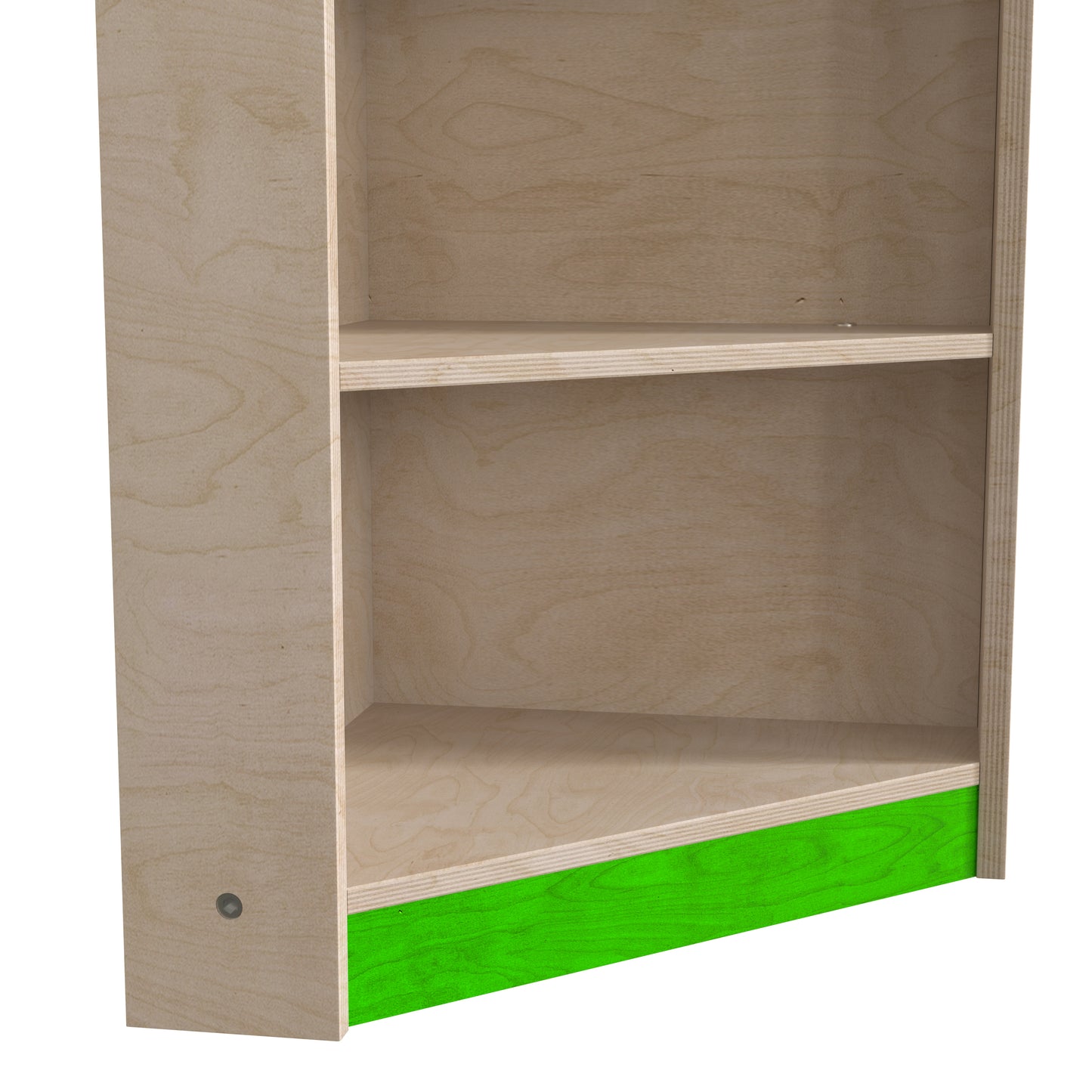 Bright Beginnings Commercial Grade Wooden Kid's Two Tier Corner Kitchen Cabinet Beech