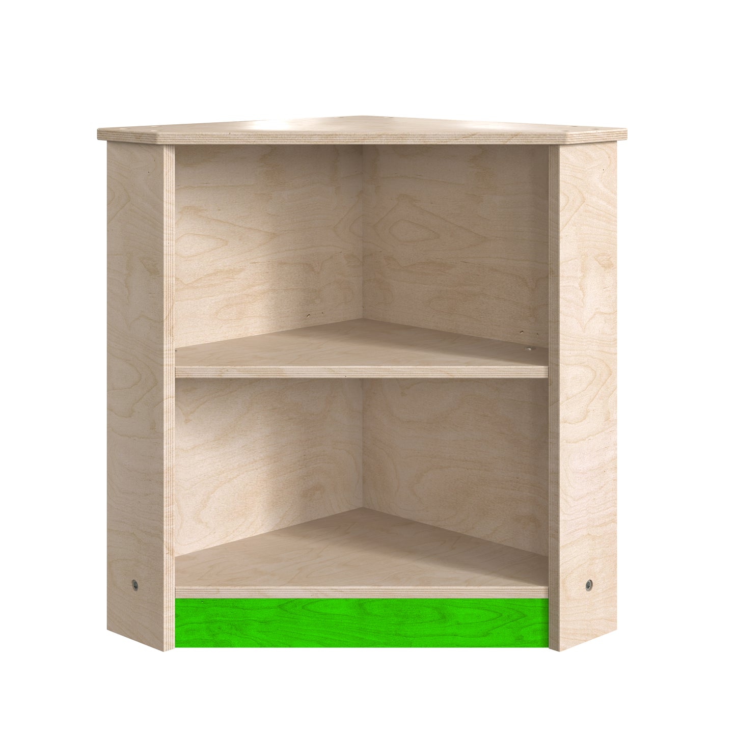 Bright Beginnings Commercial Grade Wooden Kid's Two Tier Corner Kitchen Cabinet Beech