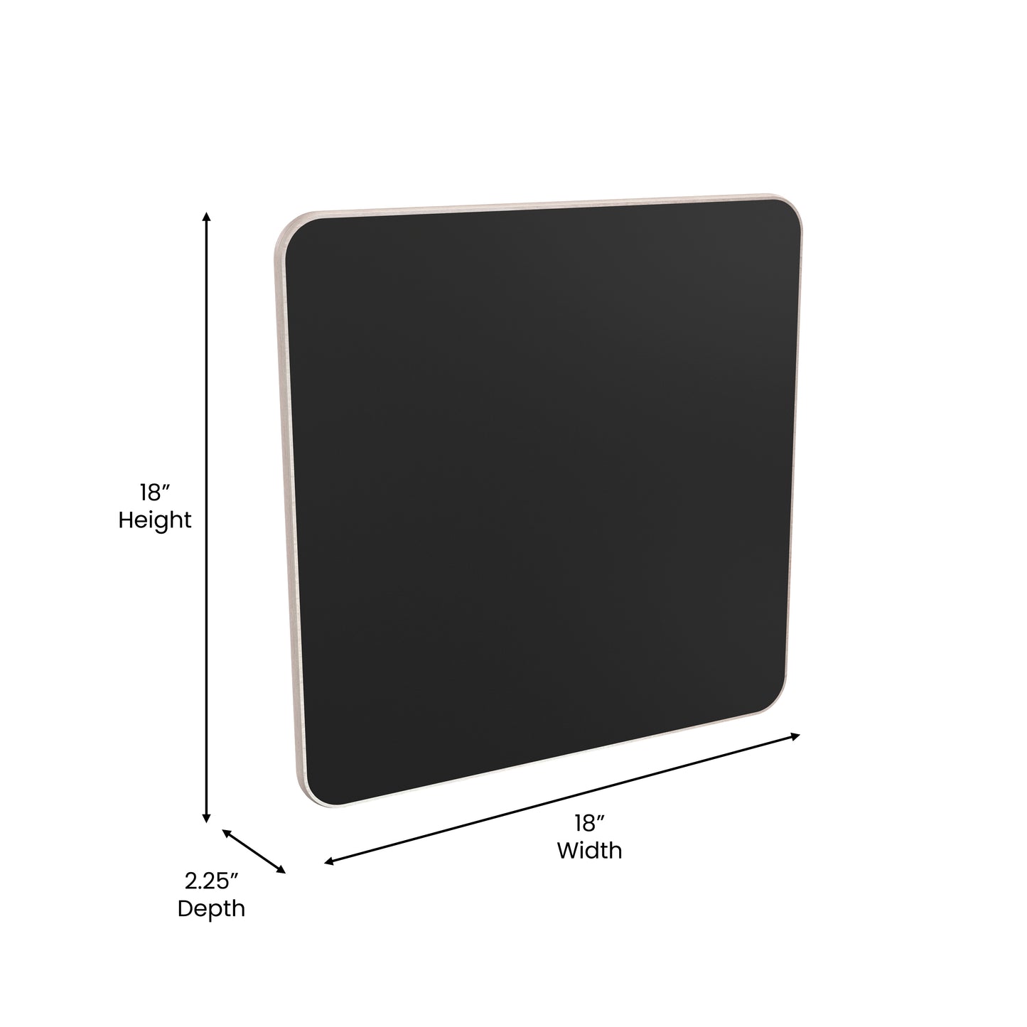 Bright Beginnings Commercial Grade STEAM Wall Accessory Board, Magnetic Chalkboard Black