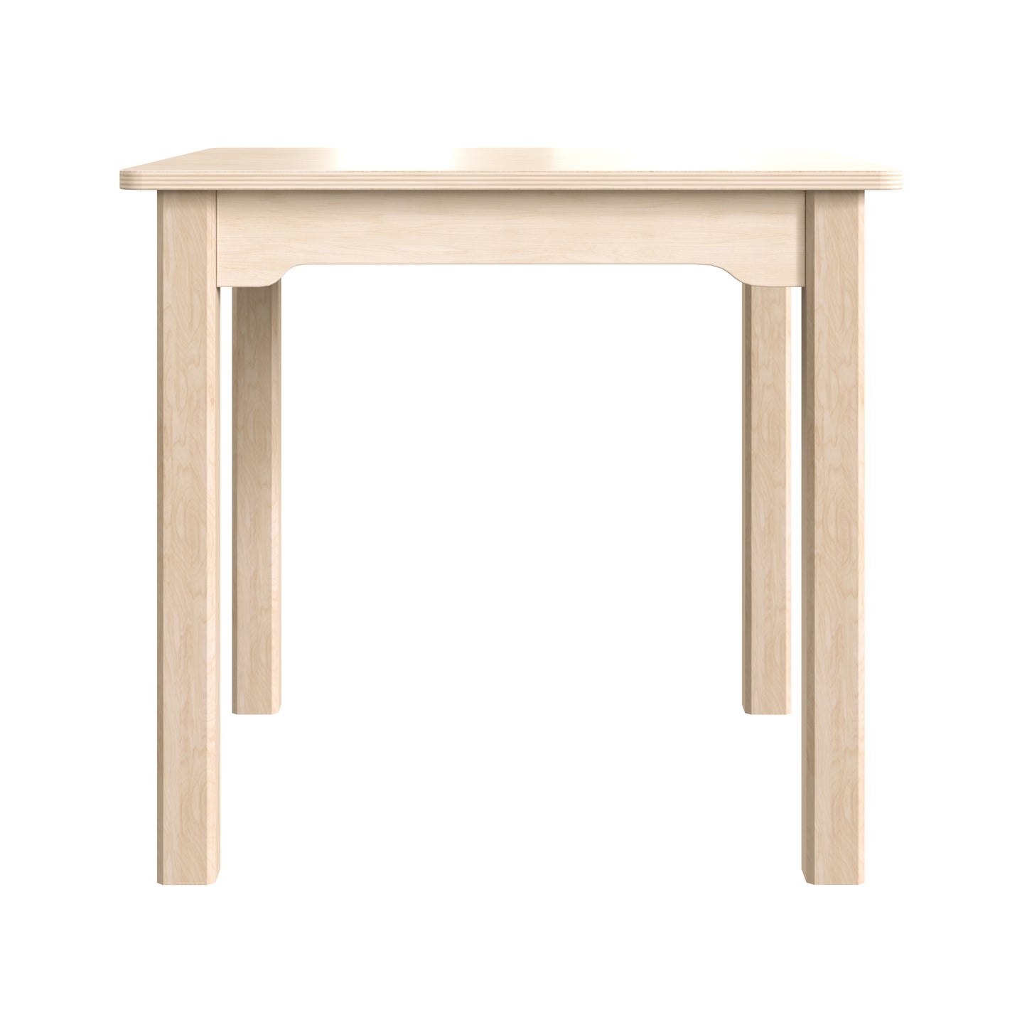 Bright Beginnings Commercial Grade Wooden Square Preschool Classroom Activity Table, (23.5"W x 21.25"H), Beech Beech