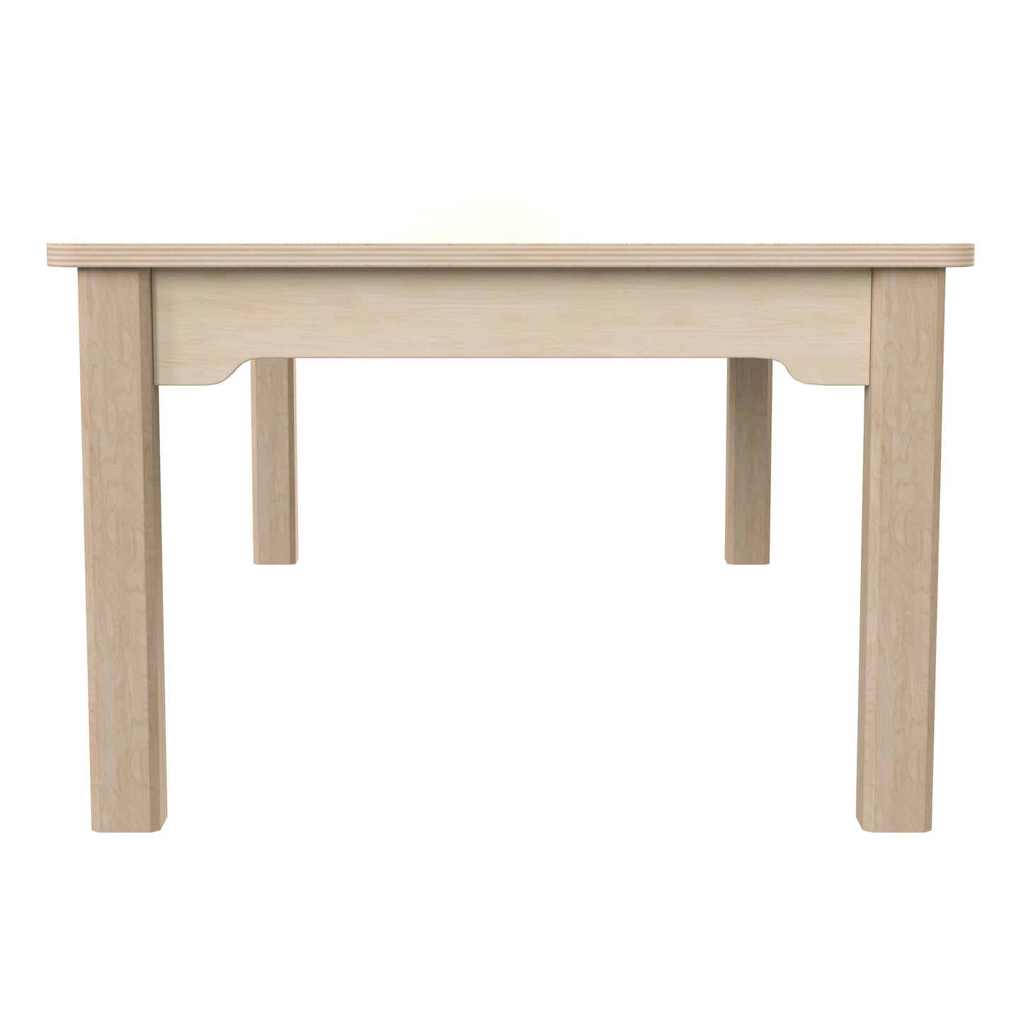 Bright Beginnings Commercial Grade Wooden Rectangular Preschool Classroom Activity Table, (23.5"W x 47.25"D x 14.5"H), Beech Beech MK-ME088010-GG