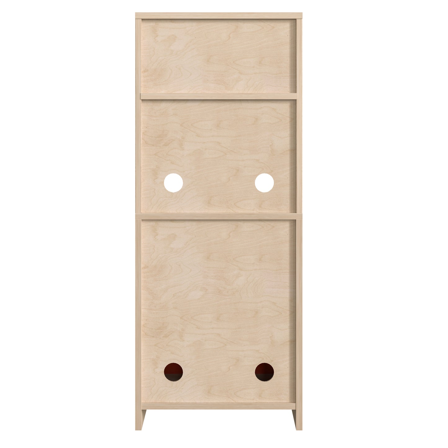 Bright Beginnings Commercial Grade Greenguard Certified Wooden Children's Kitchen Cabinet with Microwave Beech