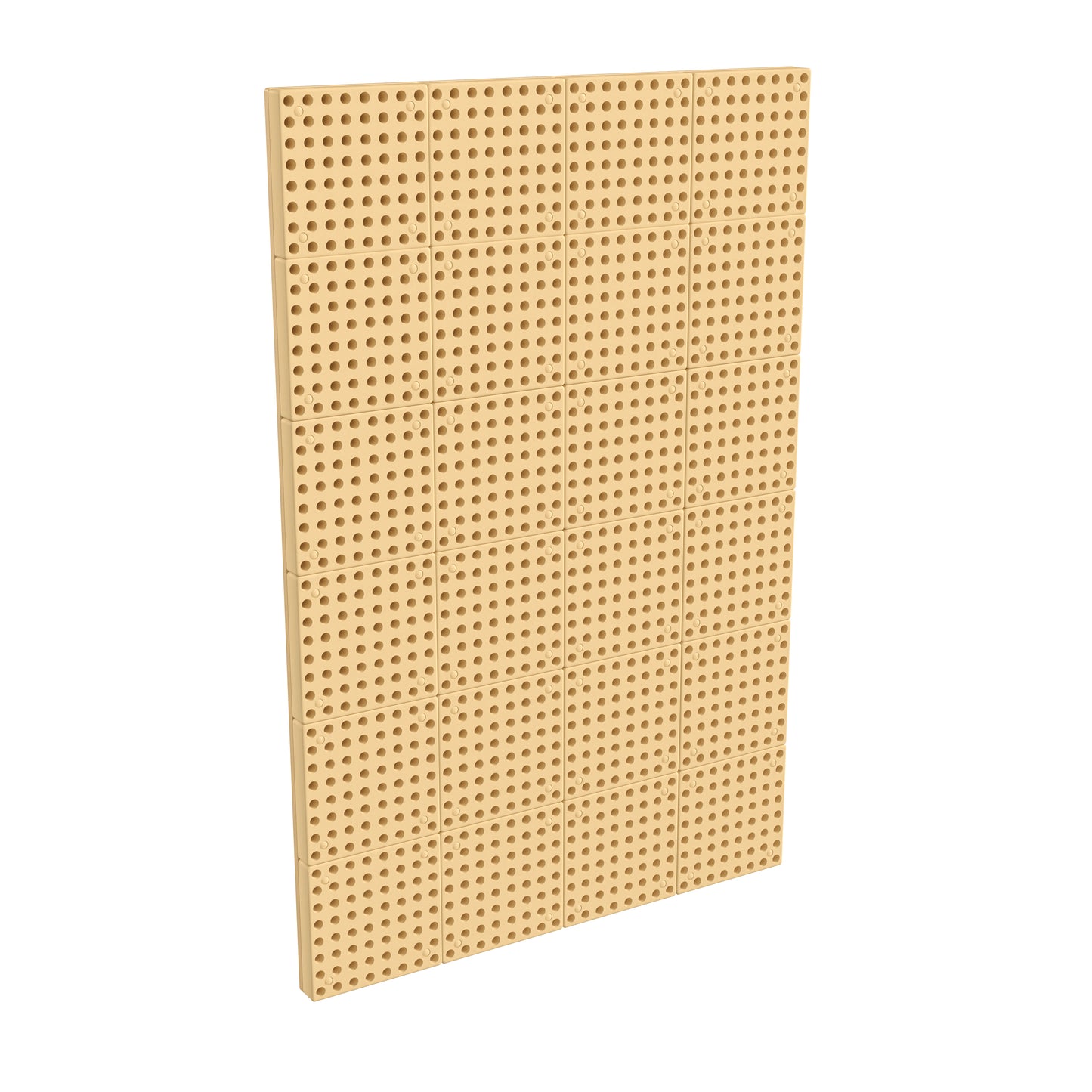 Bright Beginnings Commercial Grade Multipurpose Modular STEAM Wall Peg System Panel - 31.5"L x 47.2"H, Natural Natural MK-ME10971-GG