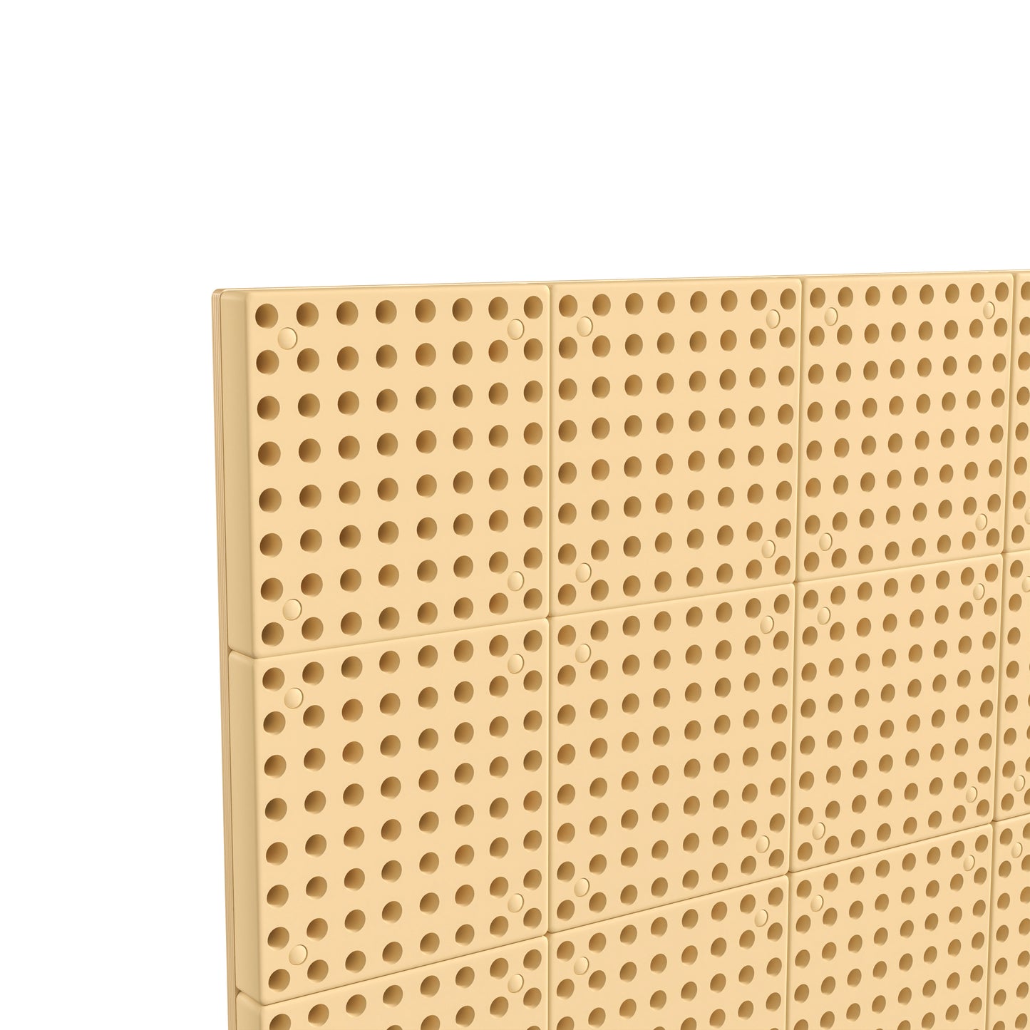 Bright Beginnings Commercial Grade Multipurpose Modular STEAM Wall Peg System Panel - 31.5"L x 47.2"H, Natural Natural MK-ME10971-GG