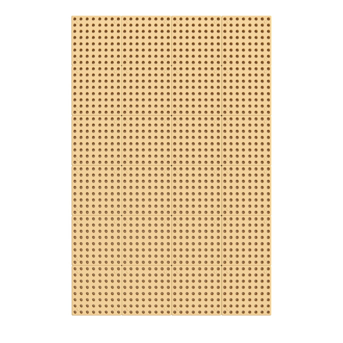 Bright Beginnings Commercial Grade Multipurpose Modular STEAM Wall Peg System Panel - 31.5"L x 47.2"H, Natural Natural MK-ME10971-GG