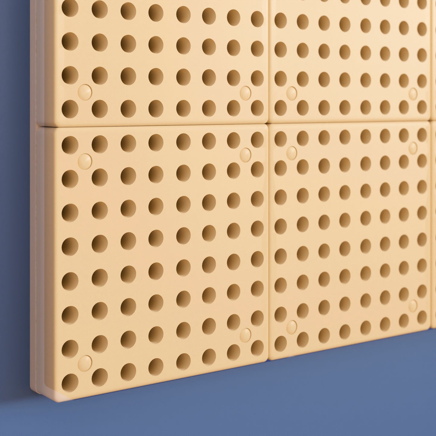 Bright Beginnings Commercial Grade Multipurpose Modular STEAM Wall Peg System Panel - 31.5"L x 47.2"H, Natural Natural MK-ME10971-GG