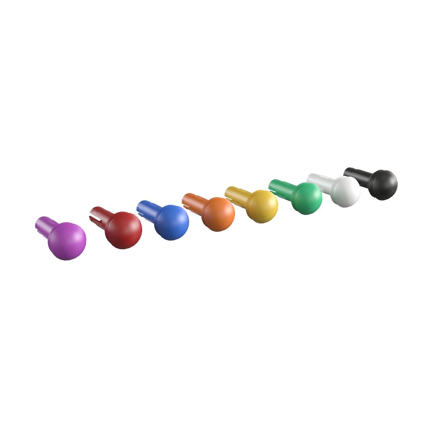 Bright Beginnings Commercial Grade 512 Piece Peg Accessory Pack for Modular STEAM Walls (Not Included) - Multicolor Multi
