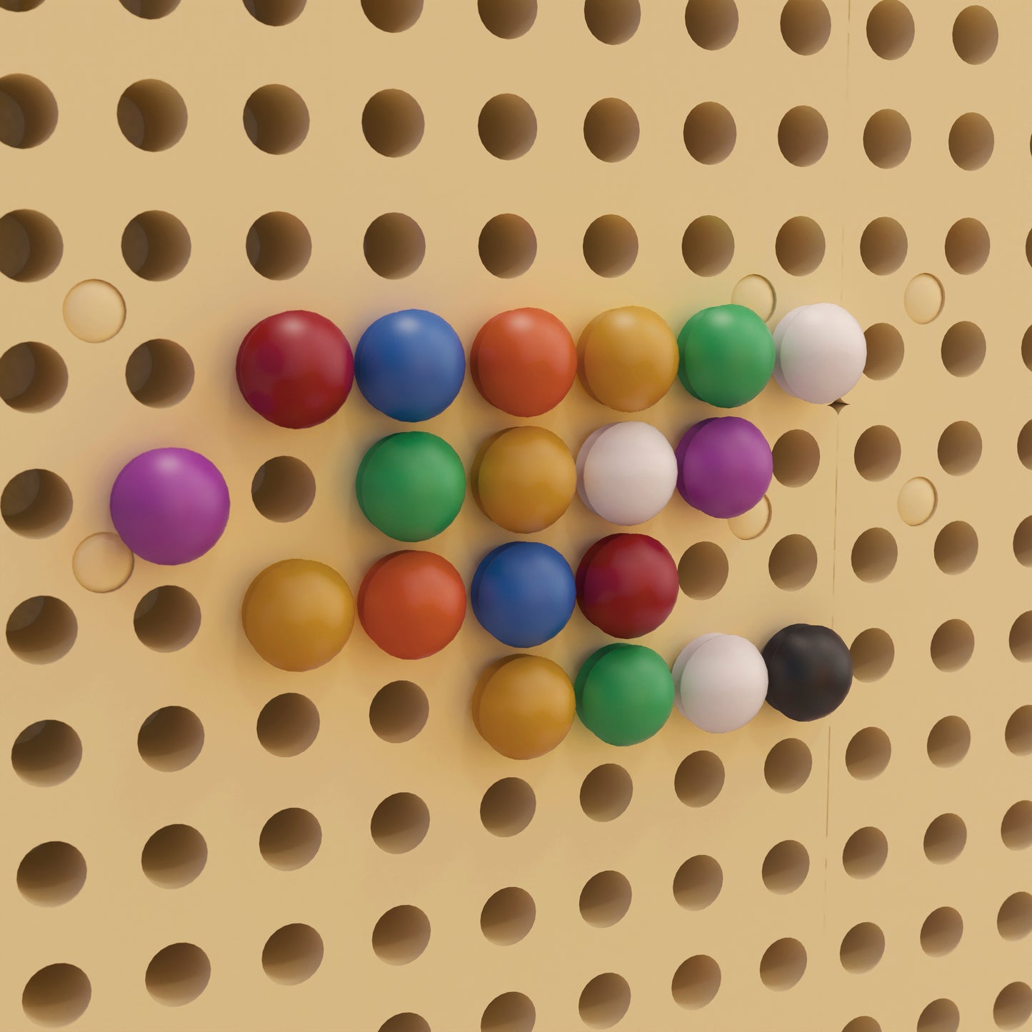 Bright Beginnings Commercial Grade 512 Piece Peg Accessory Pack for Modular STEAM Walls (Not Included) - Multicolor Multi