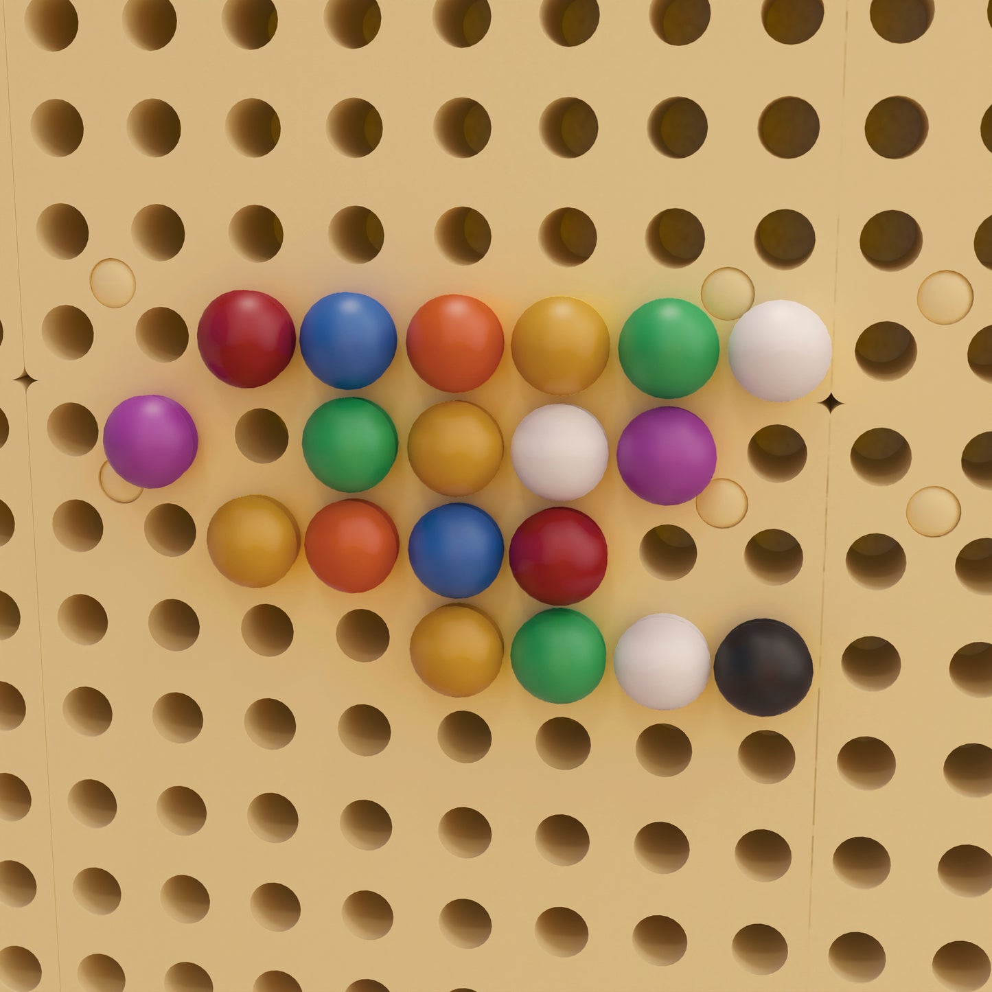 Bright Beginnings Commercial Grade 512 Piece Peg Accessory Pack for Modular STEAM Walls (Not Included) - Multicolor Multi