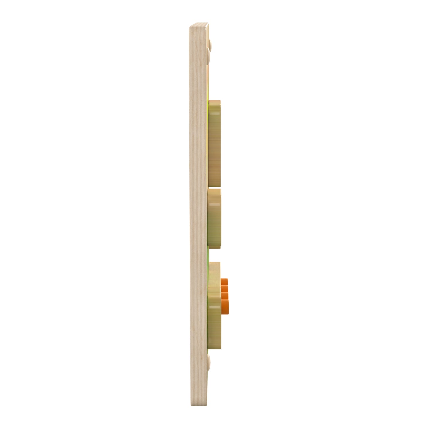 Bright Beginnings Commercial Grade STEAM Wall Activity Board with Natural Finish and Multicolor Accents, Butterfly Life Cycle Beech