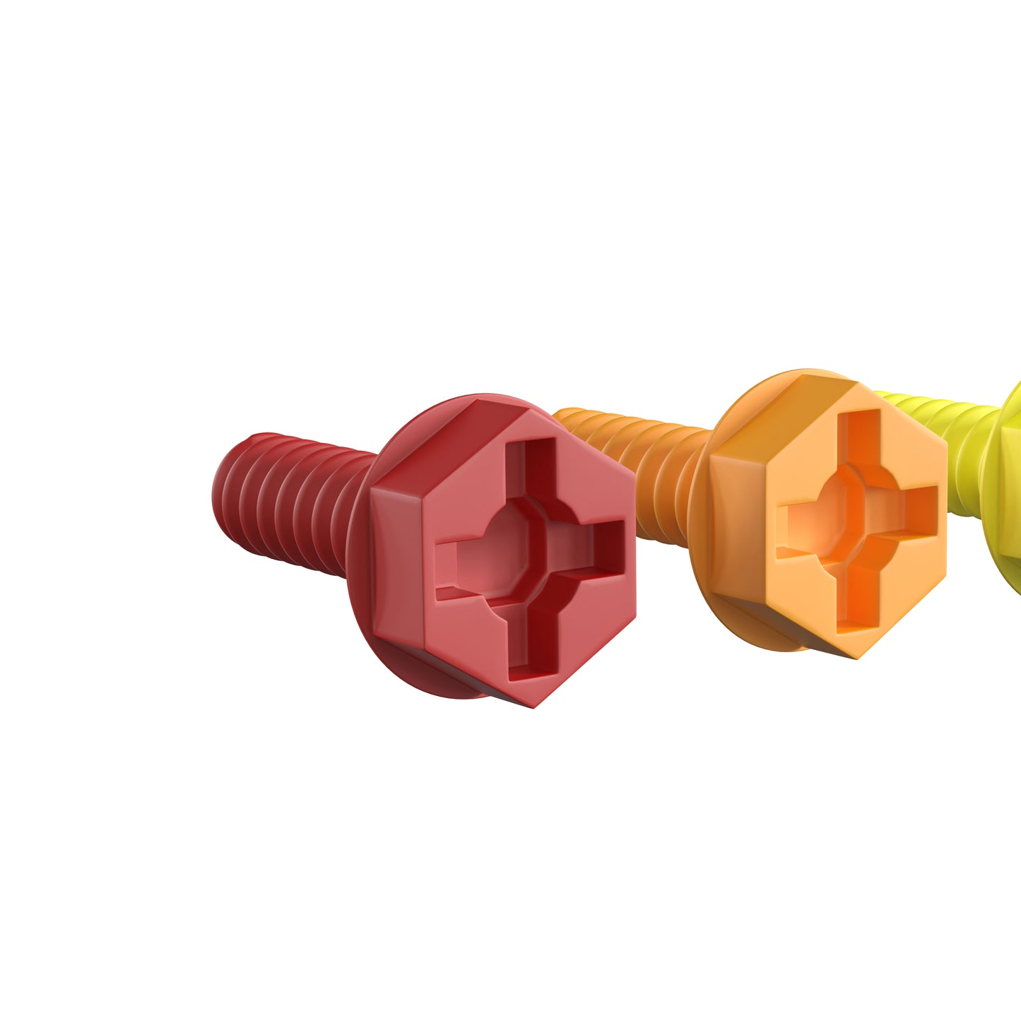 Bright Beginnings Commercial Grade Modular STEAM Wall 512 Piece Multicolor Screw Accessory Pack (STEAM Wall Not Included) Multi