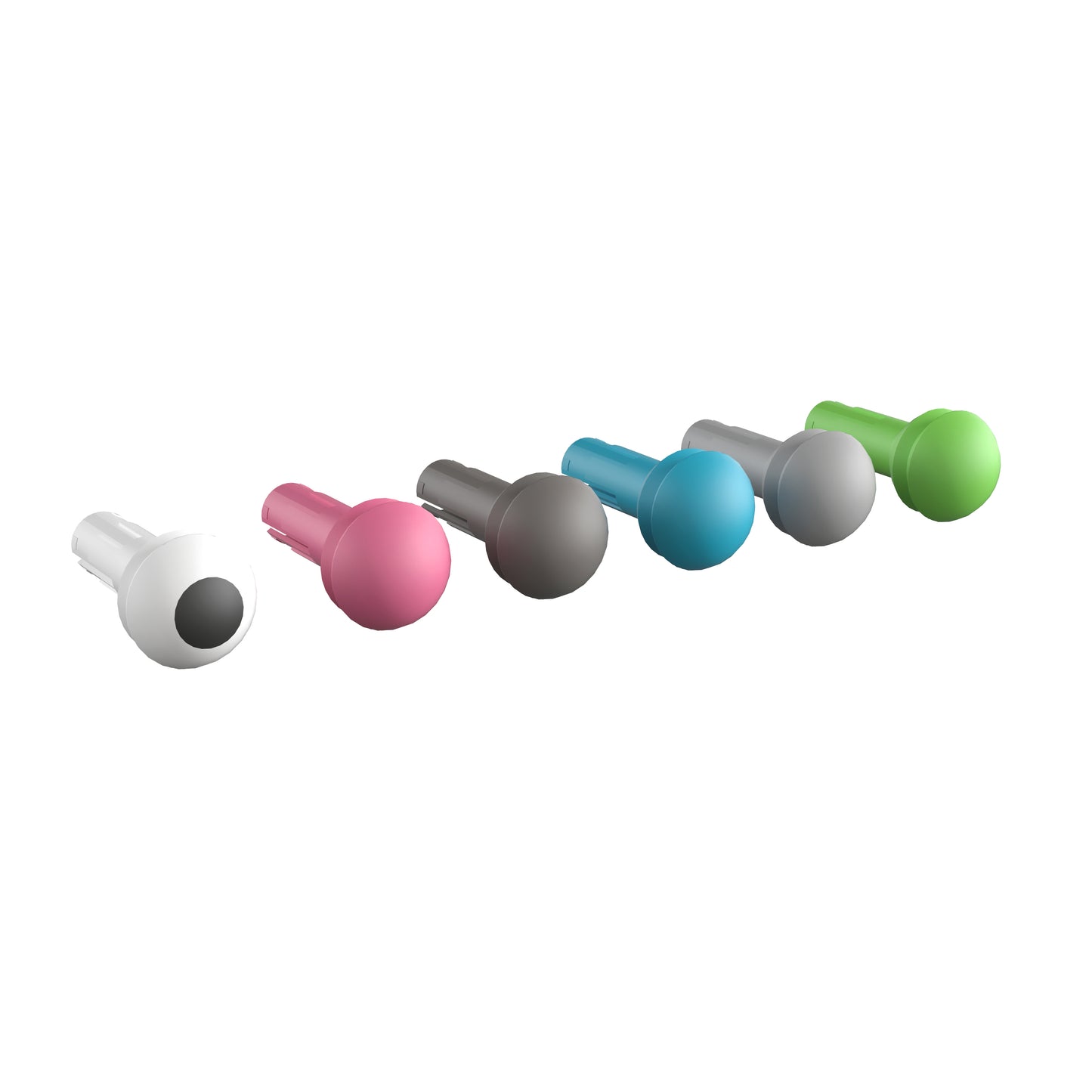 Bright Beginnings Commercial Grade 512 Piece Peg Accessory Pack for Modular STEAM Walls (Not Included) - Pastel Multi Pastel