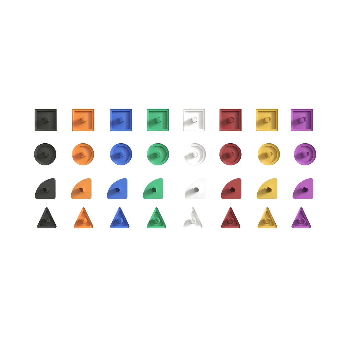 Bright Beginnings Commercial Grade Multicolor 256 Piece Shape Set for Modular STEAM Wall Systems (Not Included) Multi MK-ME14696-GG