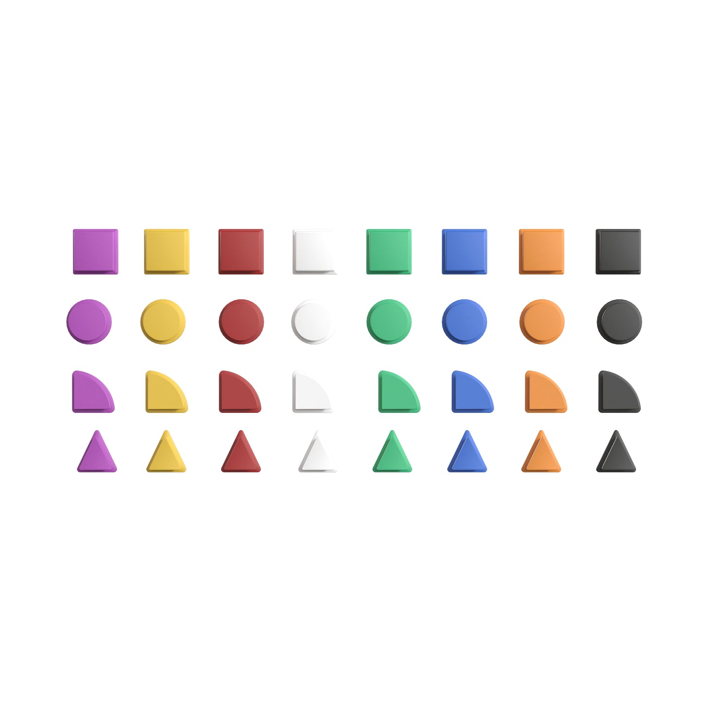 Bright Beginnings Commercial Grade Multicolor 256 Piece Shape Set for Modular STEAM Wall Systems (Not Included) Multi MK-ME14696-GG