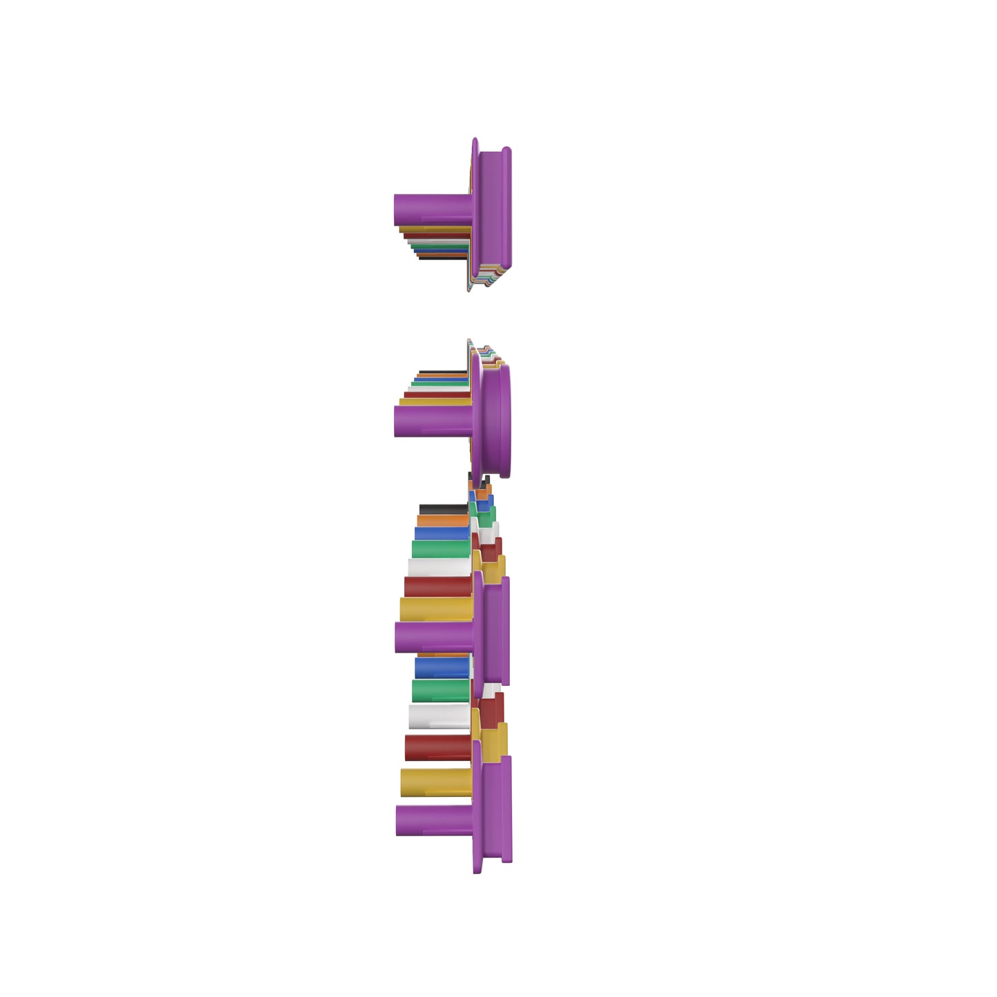 Bright Beginnings Commercial Grade Multicolor 256 Piece Shape Set for Modular STEAM Wall Systems (Not Included) Multi MK-ME14696-GG