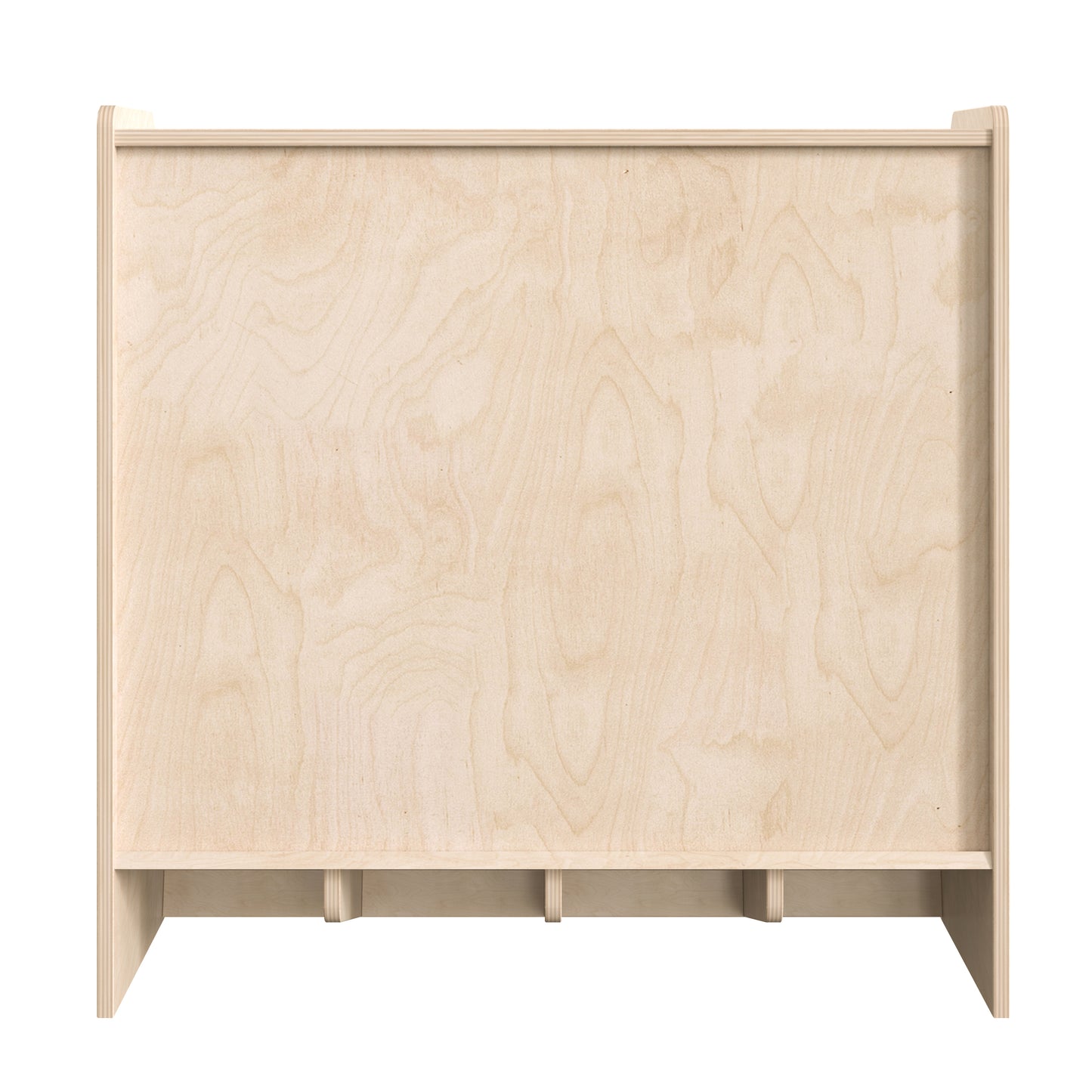 Bright Beginnings Commercial Grade Wooden Pretend Play Recycling Station for Children Beech