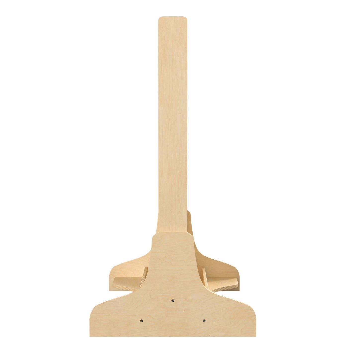 Bright Beginnings Commercial Grade Natural Finish Wooden Double Sided Freestanding STEAM Wall Base with Peg Panels Natural