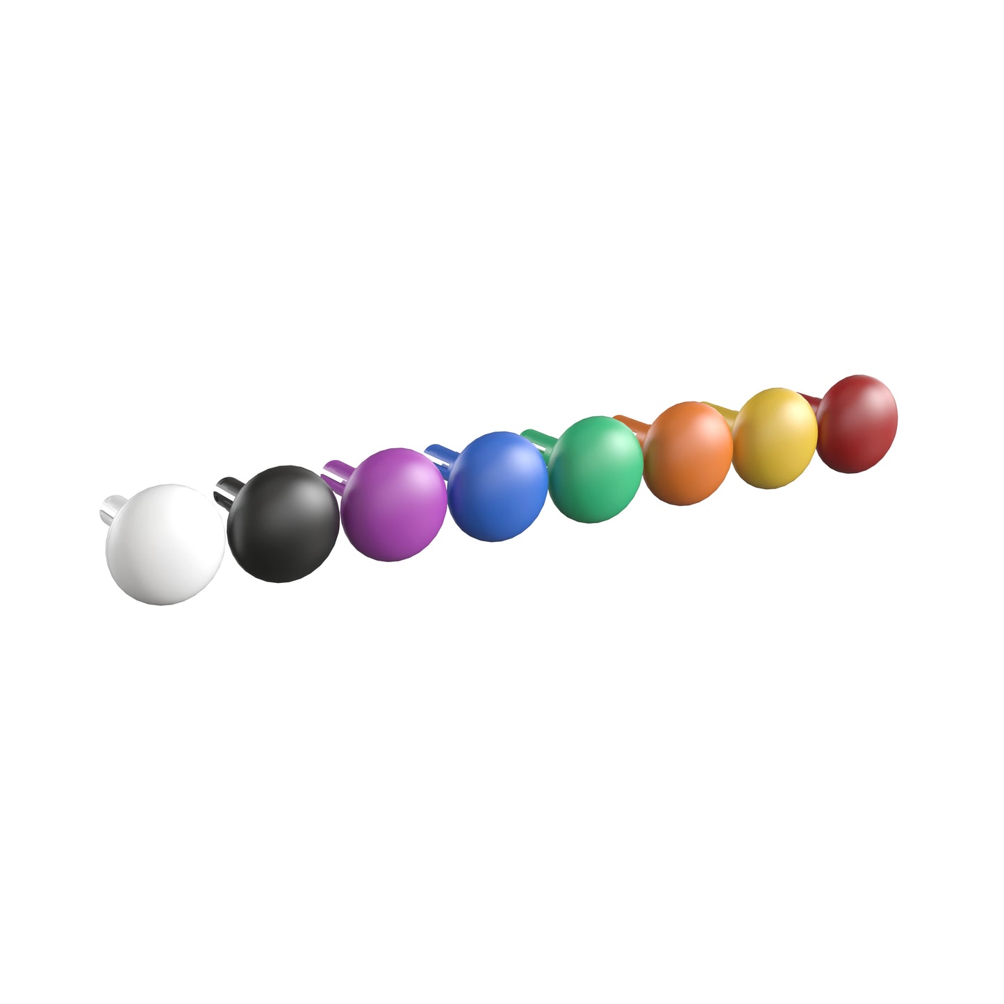 Bright Beginnings Commercial Grade 64 Piece Jumbo Peg Accessory Pack for Modular STEAM Walls (Not Included) - Multicolor Multi