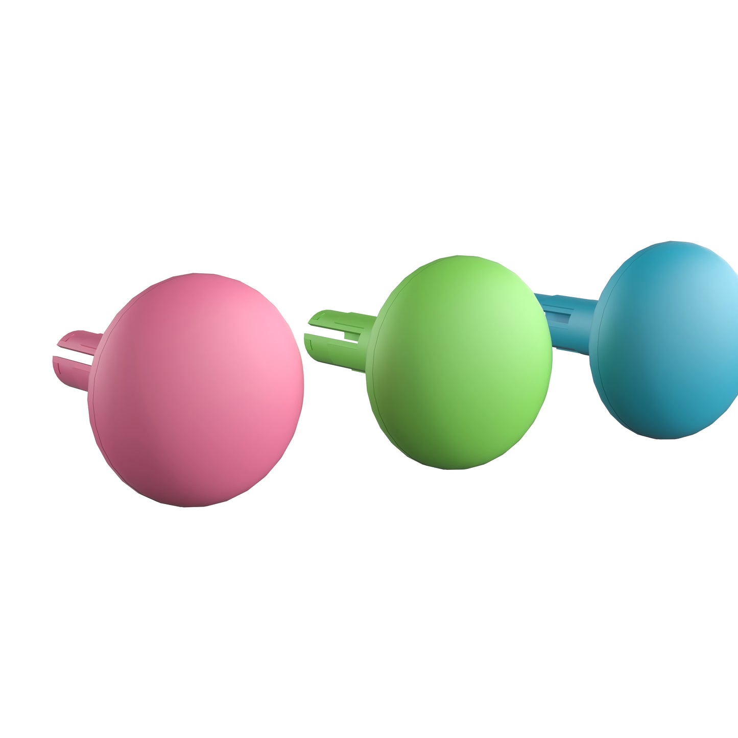 Bright Beginnings Commercial Grade 64 Piece Jumbo Peg Accessory Pack for Modular STEAM Walls (Not Included) - Pastel Multicolor Multi Pastel