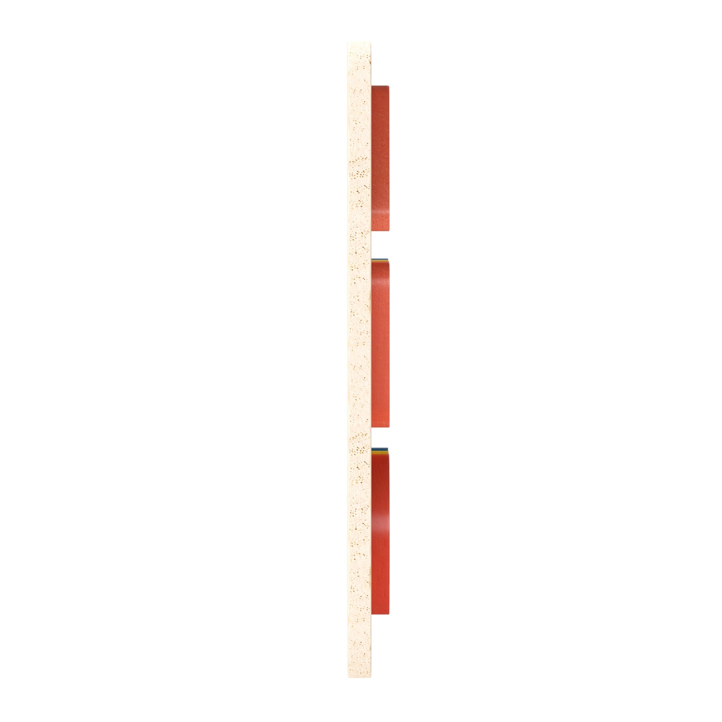 Bright Beginnings Commercial Grade Birch Plywood STEM Basic Shapes and Colors Puzzle Board, Natural/Multicolor Beech MK-MK00590-GG