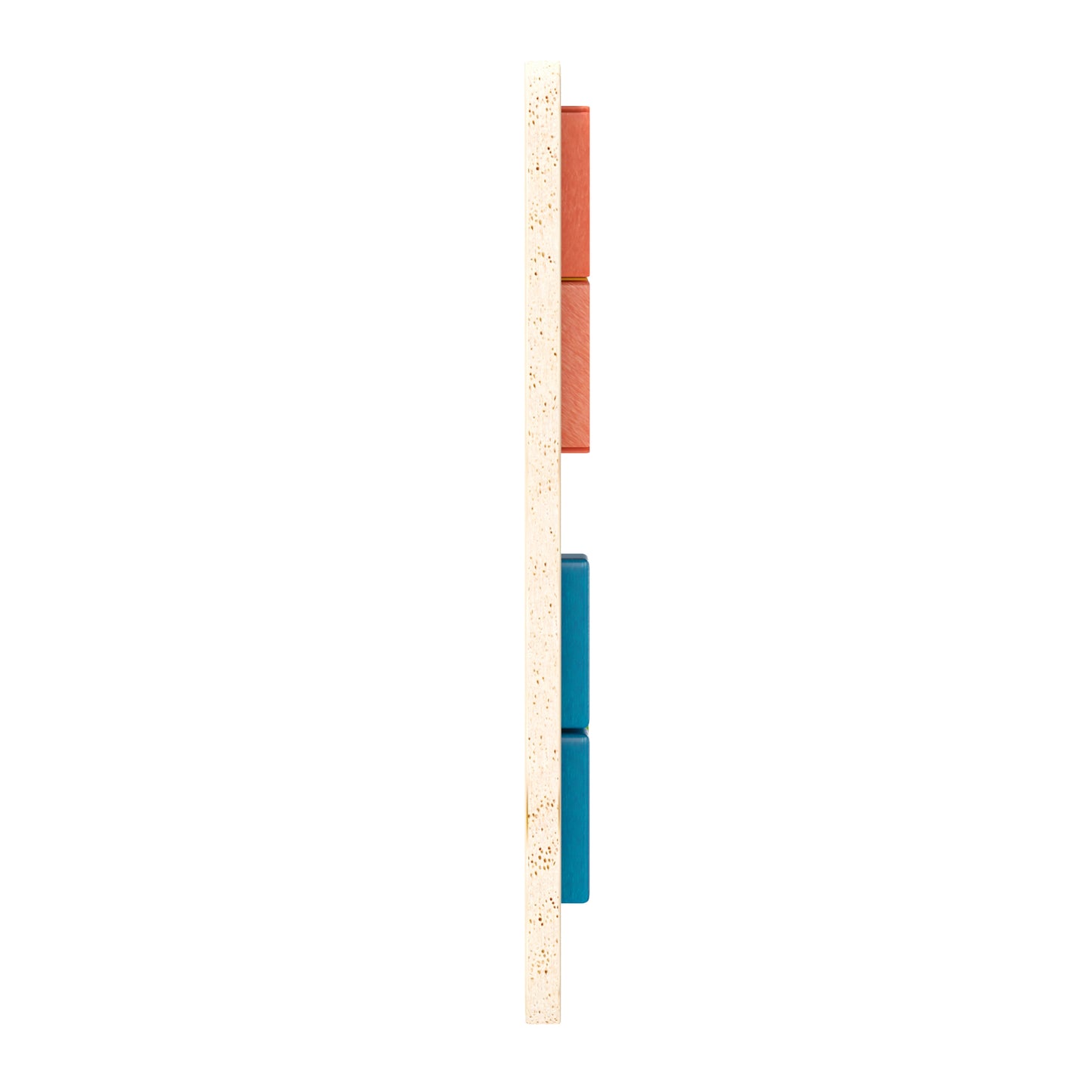 Bright Beginnings Commercial Grade Natural Birch Plywood STEM Geometric Shape Building Puzzle Board with Colorful Elements Beech