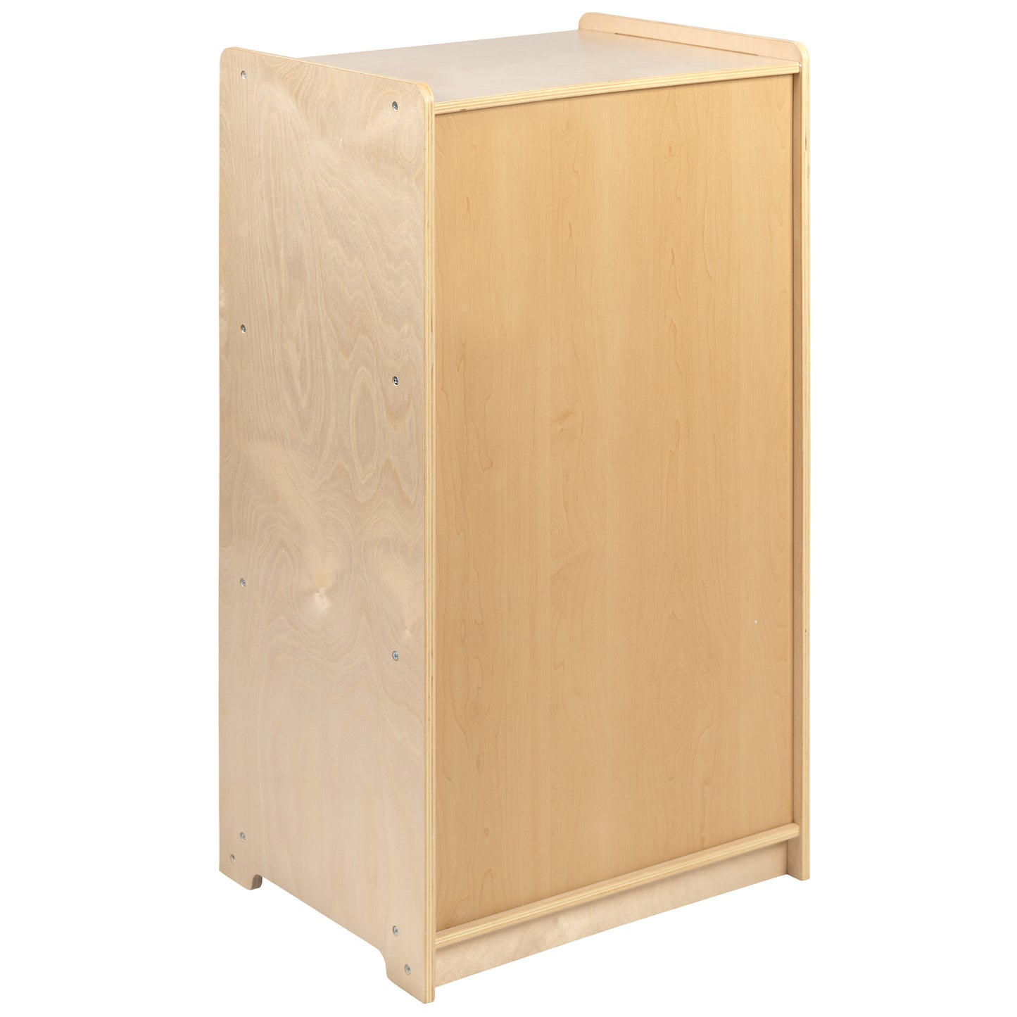 Hercules Wooden 3 Section School Classroom Storage Cabinet for Commercial or Home Use - Safe, Kid Friendly Design - 36"H (Natural) Natural