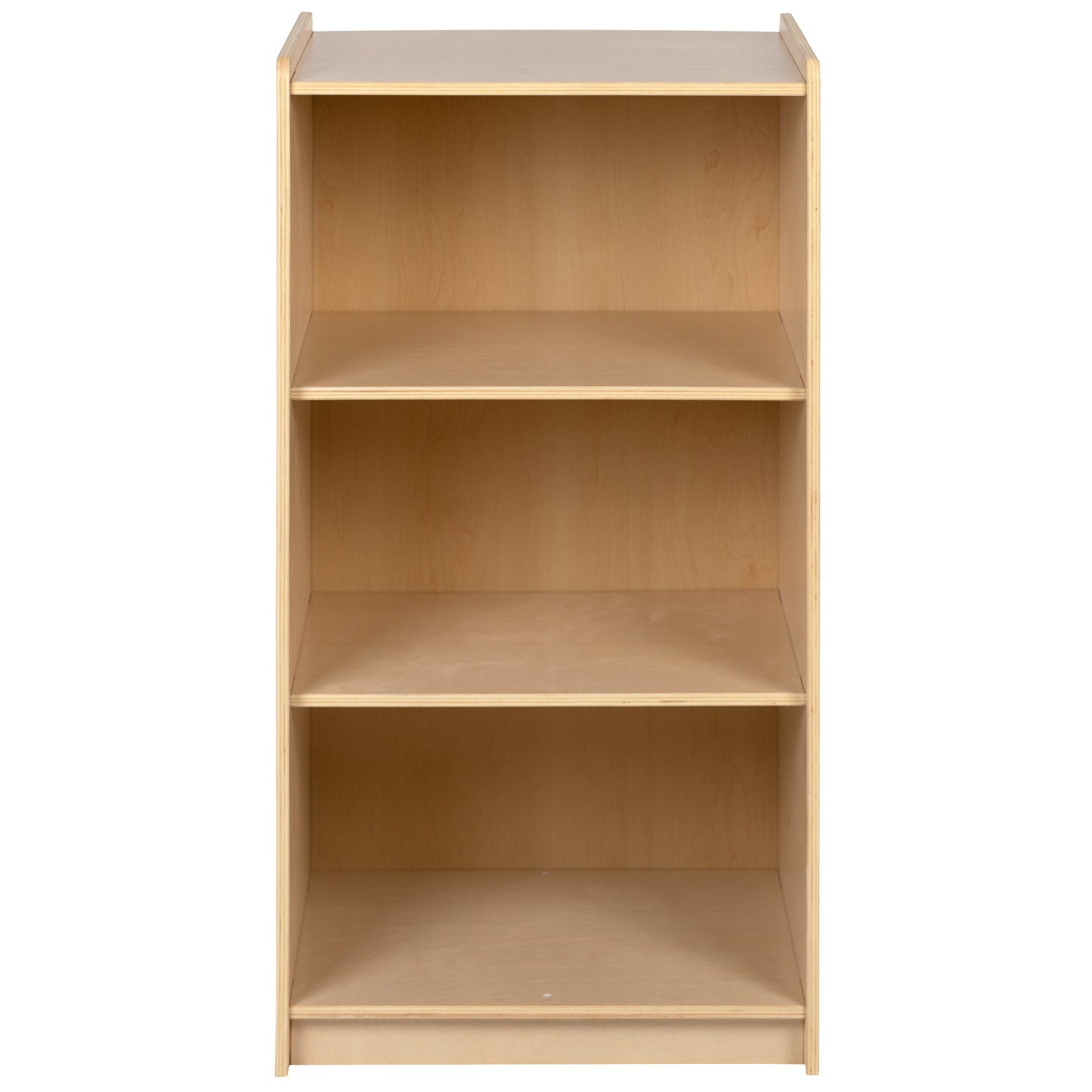 Hercules Wooden 3 Section School Classroom Storage Cabinet for Commercial or Home Use - Safe, Kid Friendly Design - 36"H (Natural) Natural