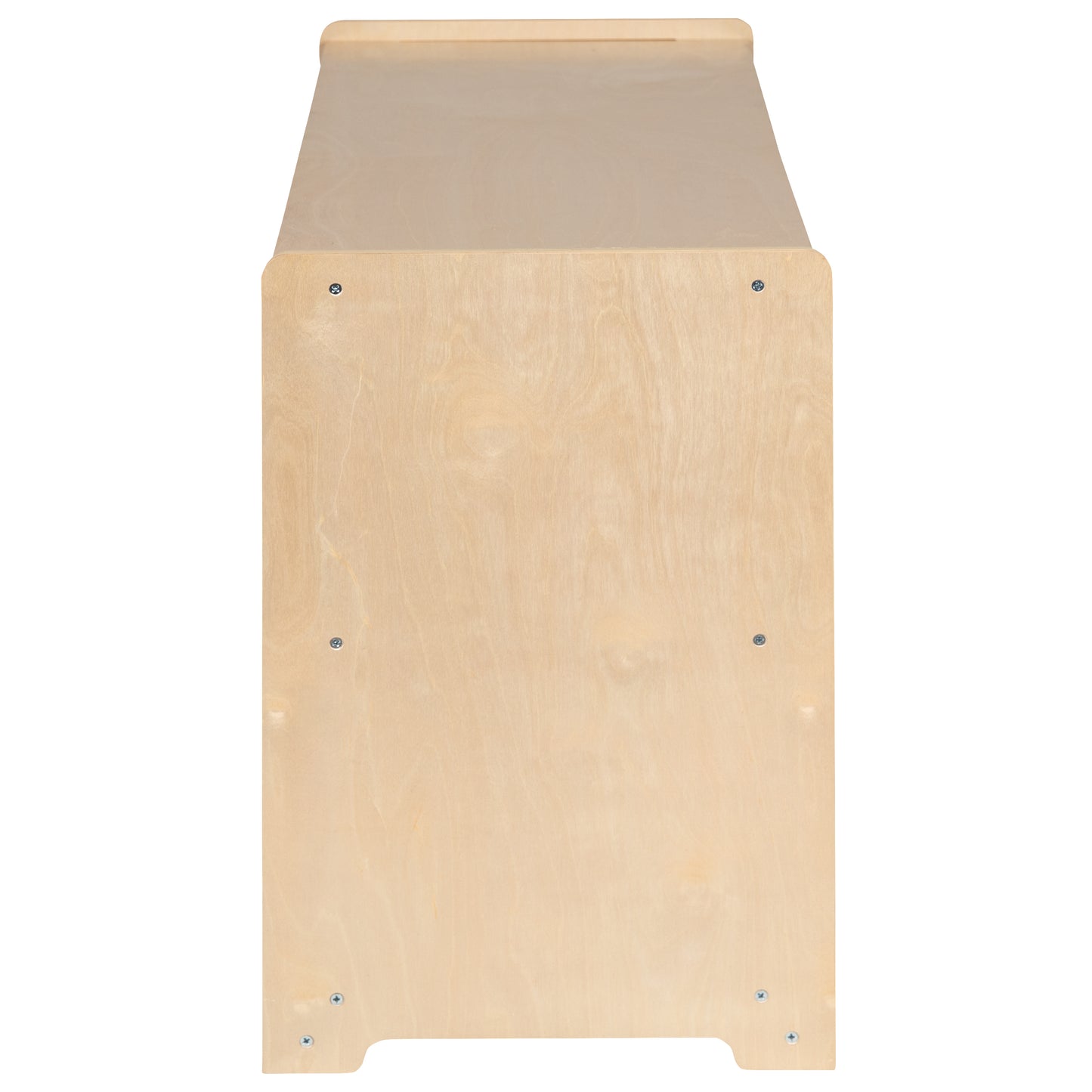 Hercules Wooden 2 Section School Classroom Storage Cabinet for Commercial or Home Use - Safe, Kid Friendly Design - 24"H x 36"L (Natural) Natural