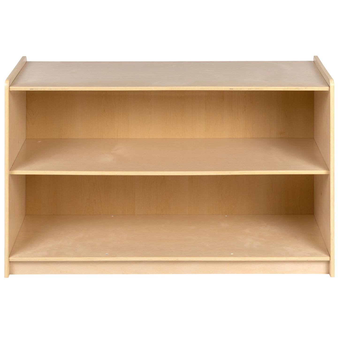Hercules Wooden 2 Section School Classroom Storage Cabinet for Commercial or Home Use - Safe, Kid Friendly Design - 24"H x 36"L (Natural) Natural