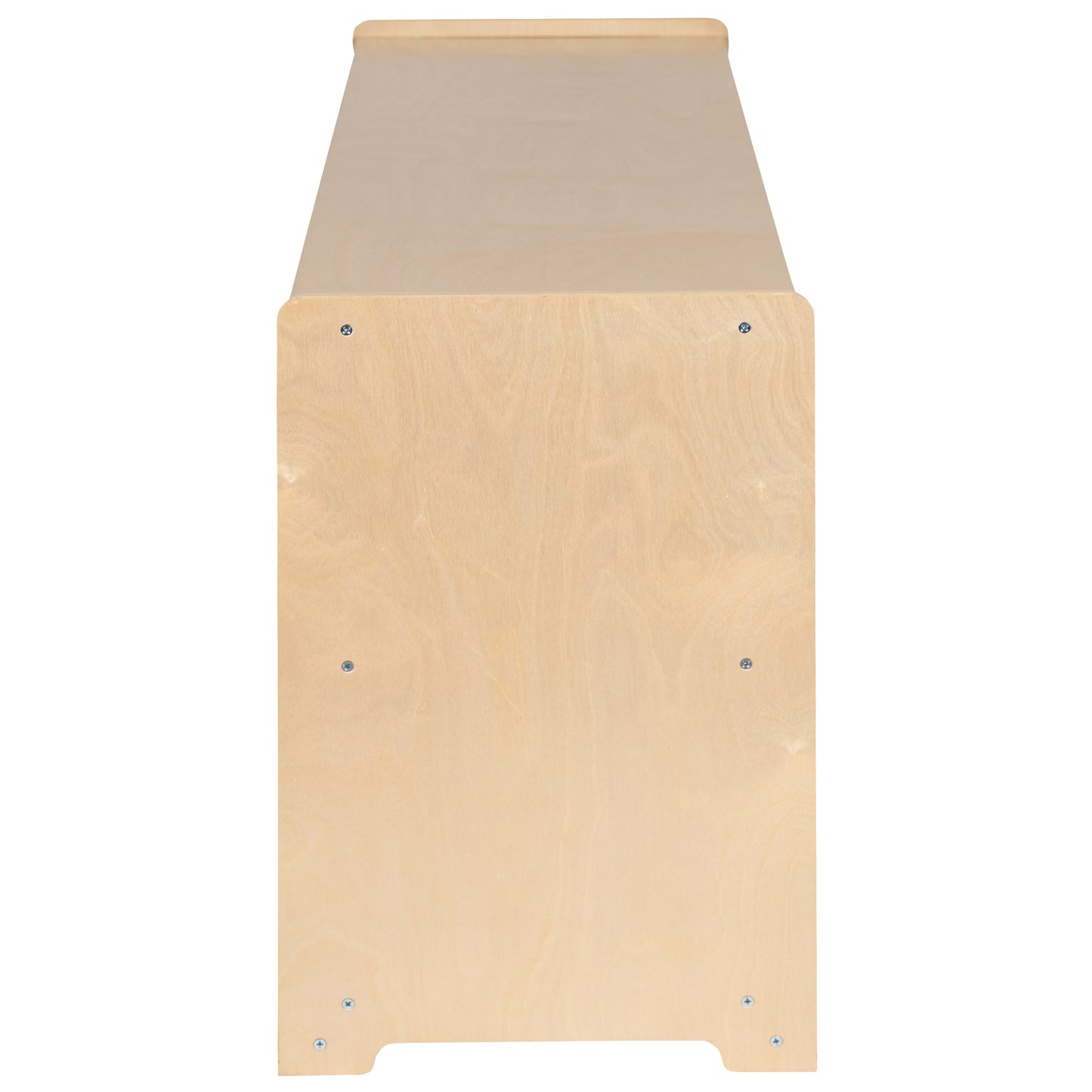 Hercules Wooden 2 Section School Classroom Storage Cabinet for Commercial or Home Use - Safe, Kid Friendly Design - 24"H x 48"L (Natural) Natural