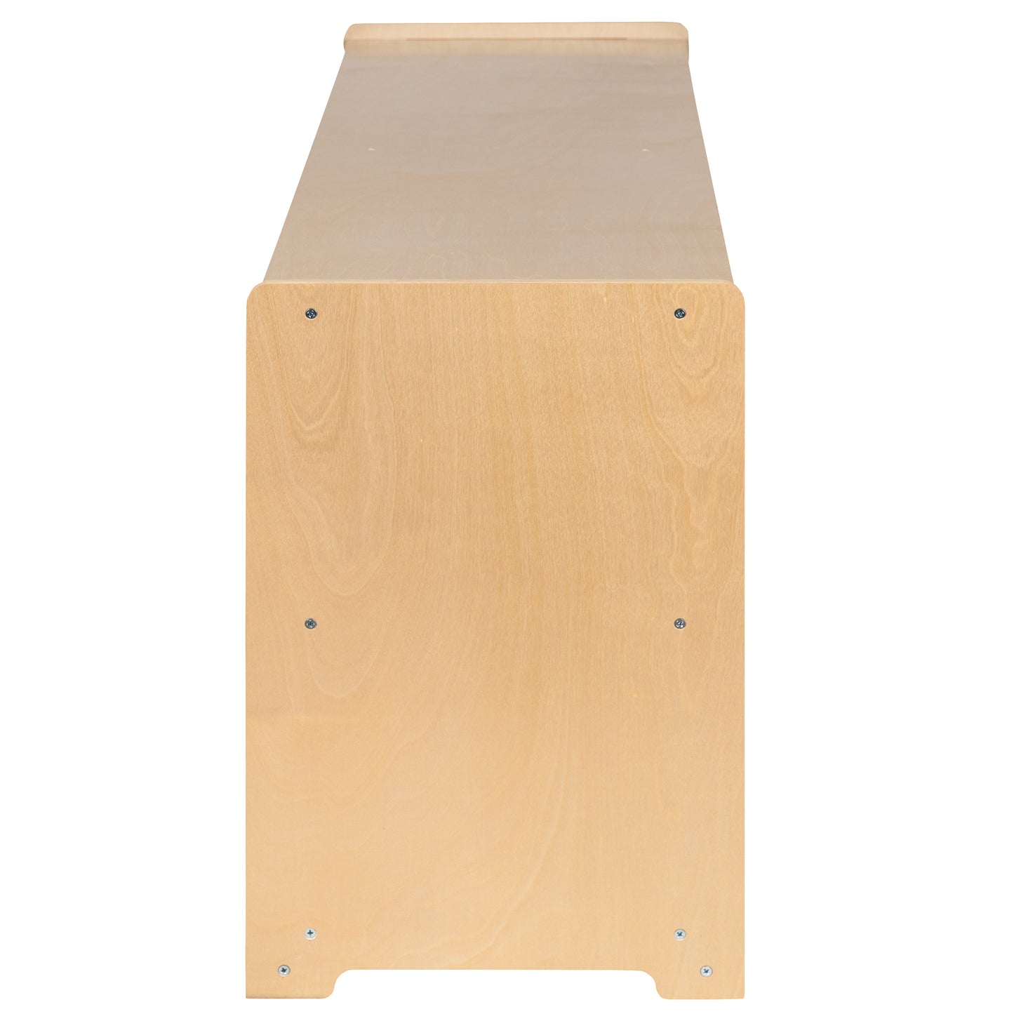 Hercules Wooden 5 Section School Classroom Storage Cabinet for Commercial or Home Use - Safe, Kid Friendly Design - 24"H x 48"L (Natural) Natural