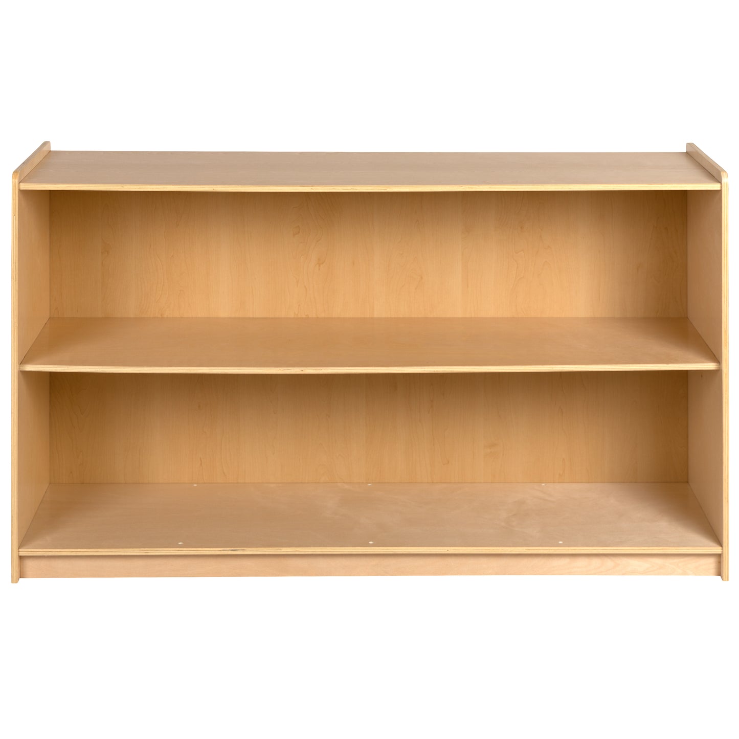 Hercules Wooden 2 Section School Classroom Storage Cabinet for Commercial or Home Use - Safe, Kid Friendly Design - 30"H x 48"L (Natural) Natural