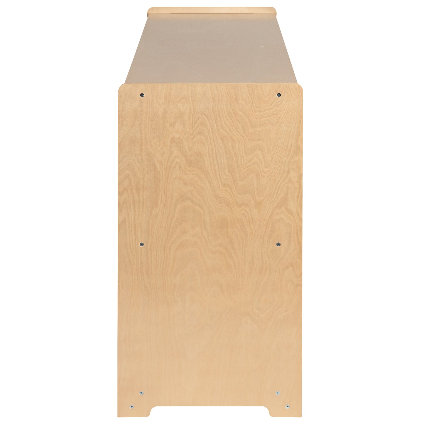 Hercules Wooden 5 Section School Classroom Storage Cabinet for Commercial or Home Use - Safe, Kid Friendly Design - 30"H x 48"L (Natural) Natural