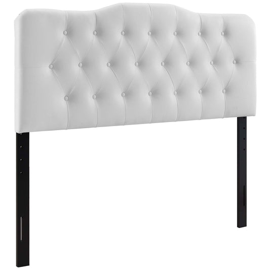 Annabel Upholstered Vinyl Queen Headboard by Modway White MOD-5155-WHI
