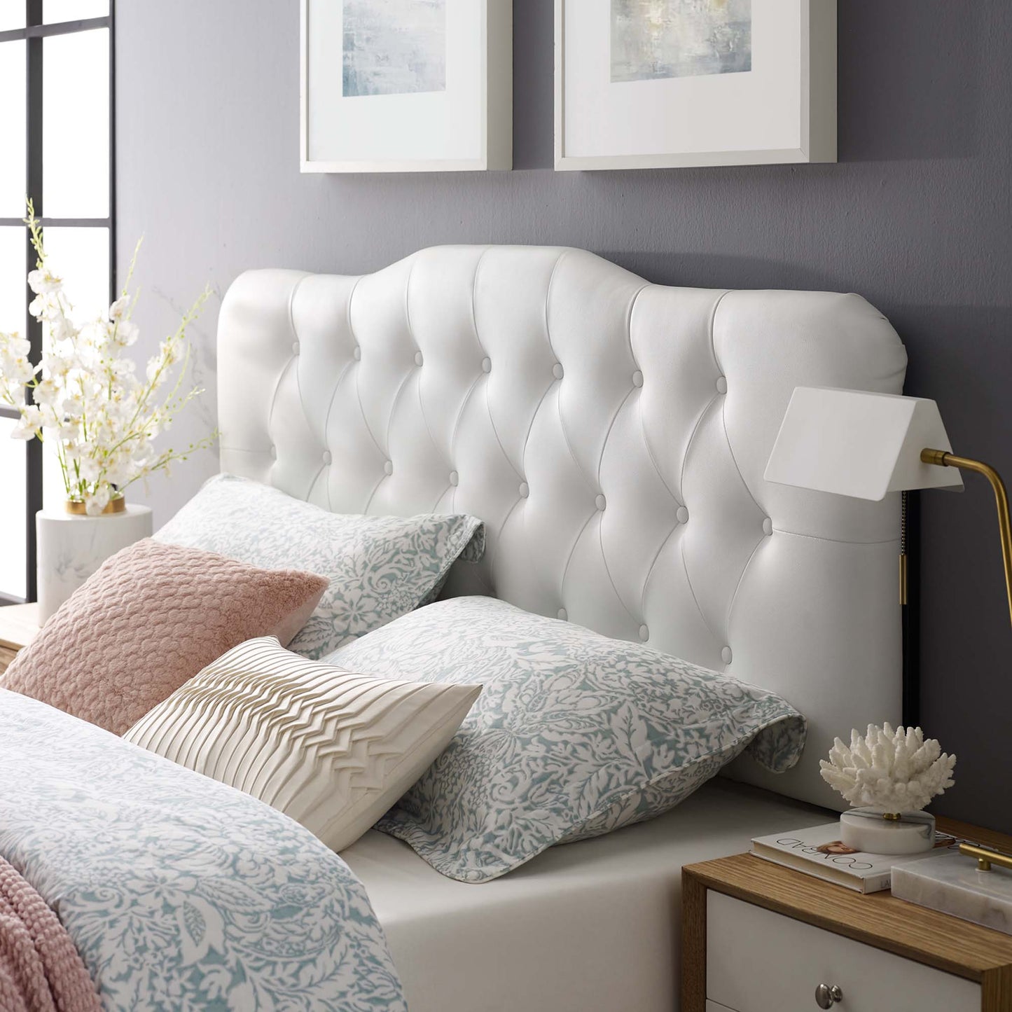 Annabel Upholstered Vinyl Headboard by Modway