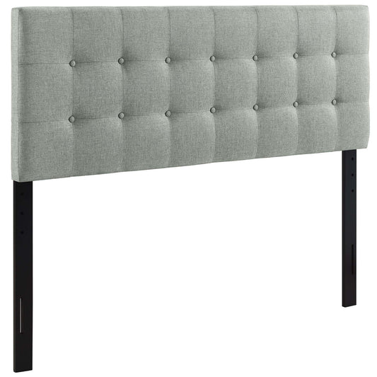 Emily Upholstered Fabric Full Headboard by Modway Gray MOD-5172-GRY
