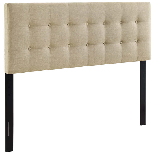 Emily Upholstered Fabric King Headboard by Modway Beige MOD-5174-BEI