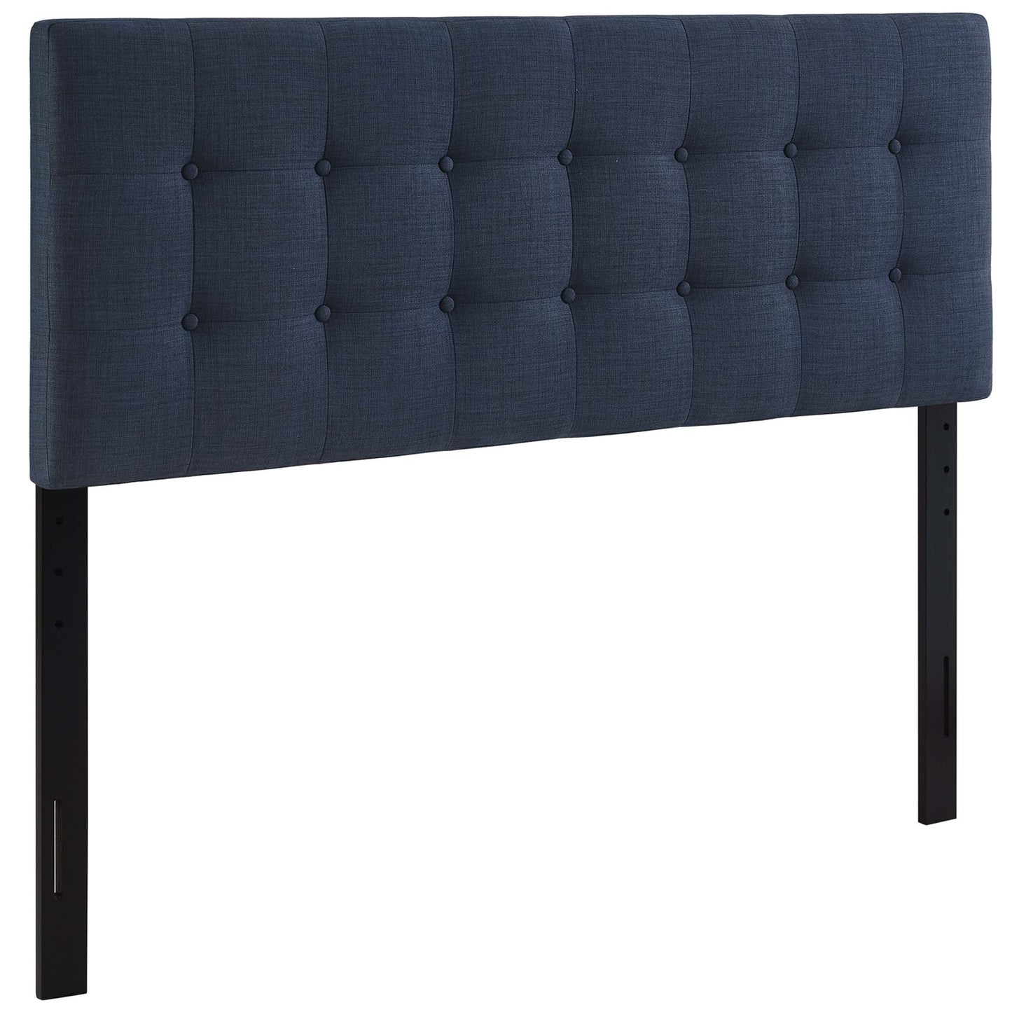 Emily Upholstered Fabric King Headboard by Modway Navy