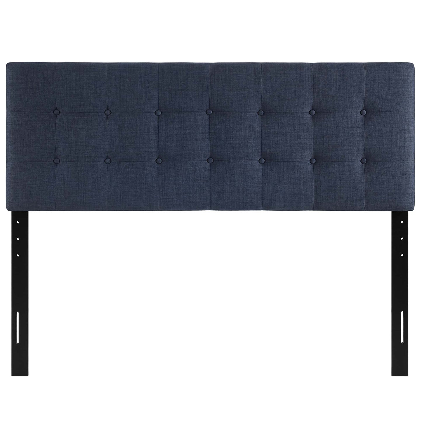 Emily Upholstered Fabric King Headboard by Modway Navy