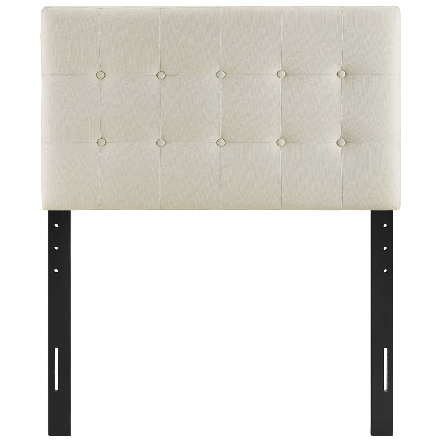 Emily Upholstered Fabric Twin Headboard by Modway Ivory MOD-5176-IVO