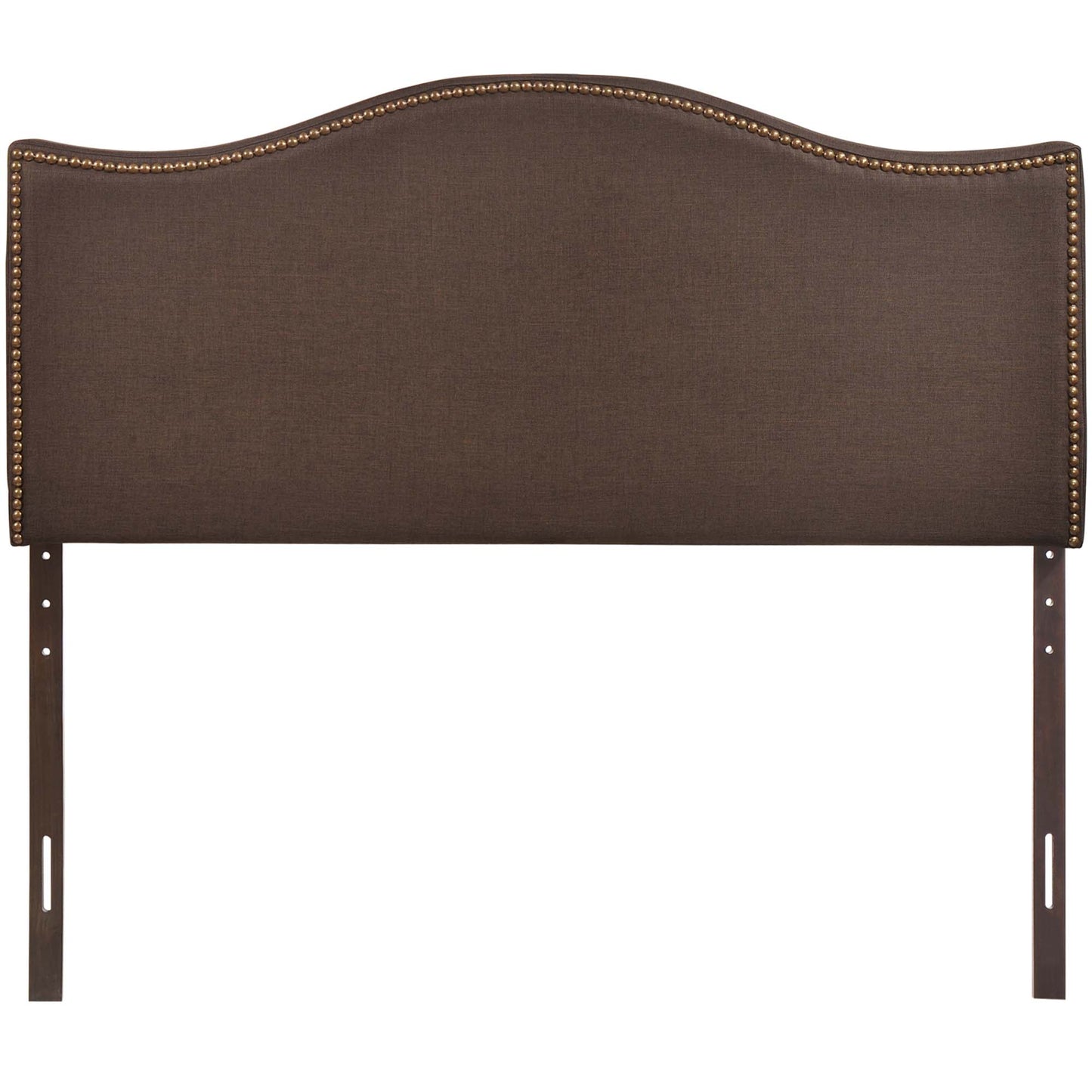 Curl Nailhead Upholstered Queen Headboard by Modway MOD-5206-DBR
